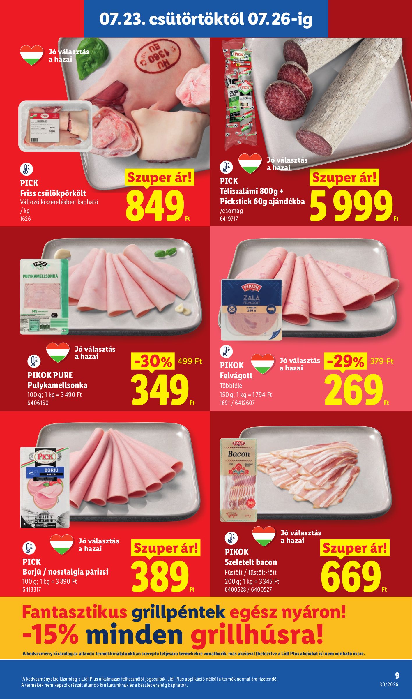 lidl - Lidl hirdetmény a következő hétre csütörtöktől 2026.07.23.-tól szerdától 2026.07.29.-ig - page: 9