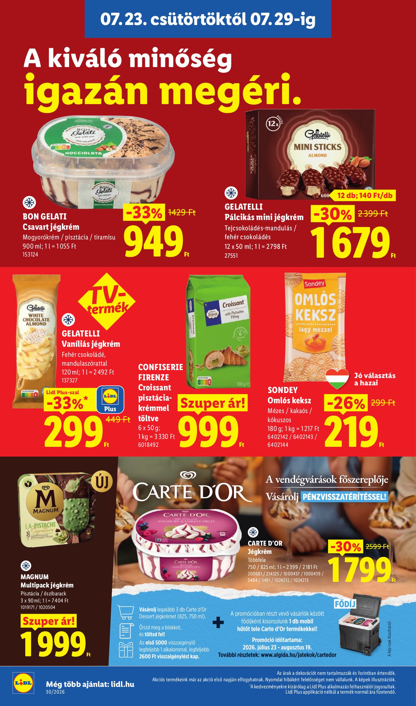 lidl - Lidl hirdetmény a következő hétre csütörtöktől 2026.07.23.-tól szerdától 2026.07.29.-ig - page: 12