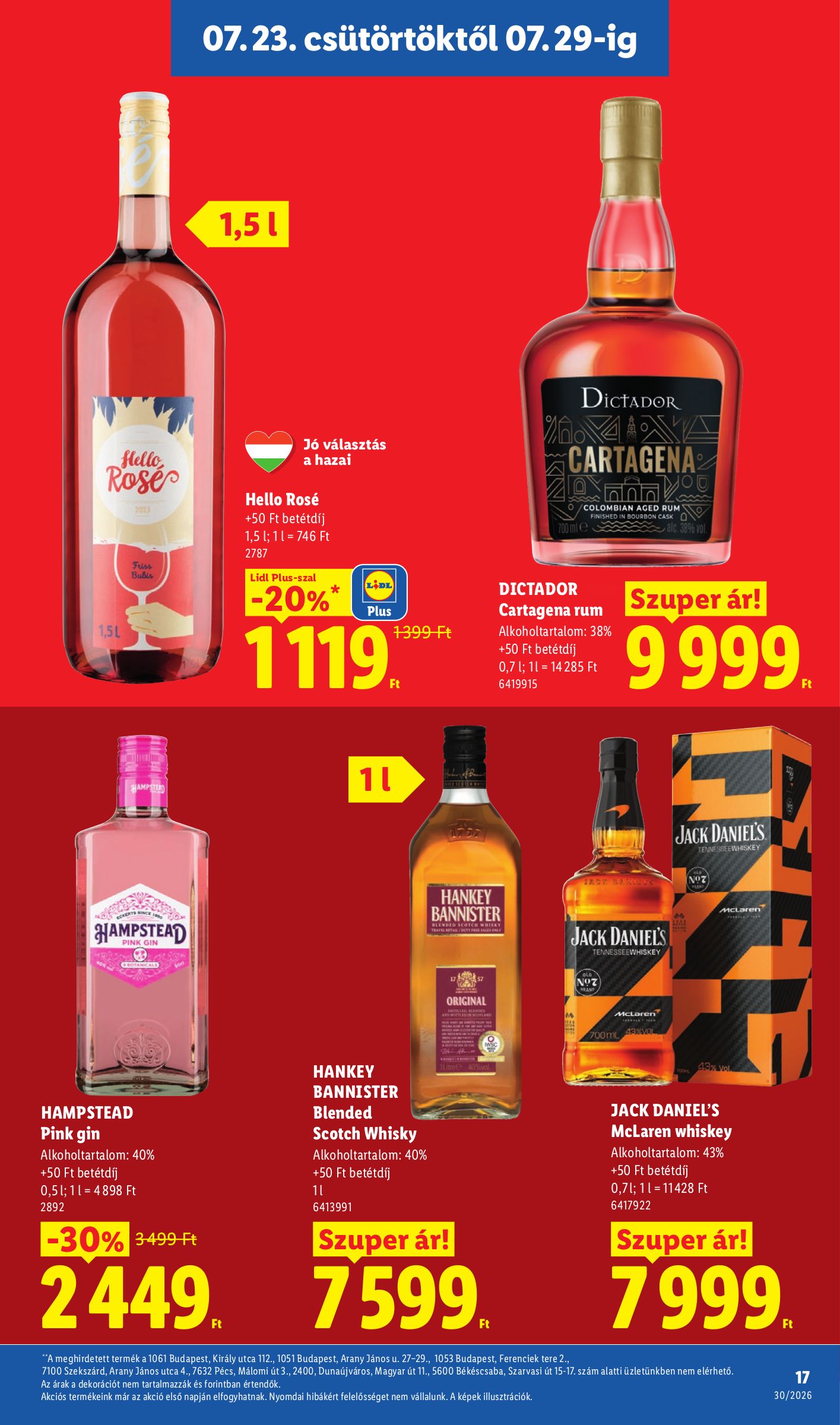 lidl - Lidl hirdetmény a következő hétre csütörtöktől 2026.07.23.-tól szerdától 2026.07.29.-ig - page: 17
