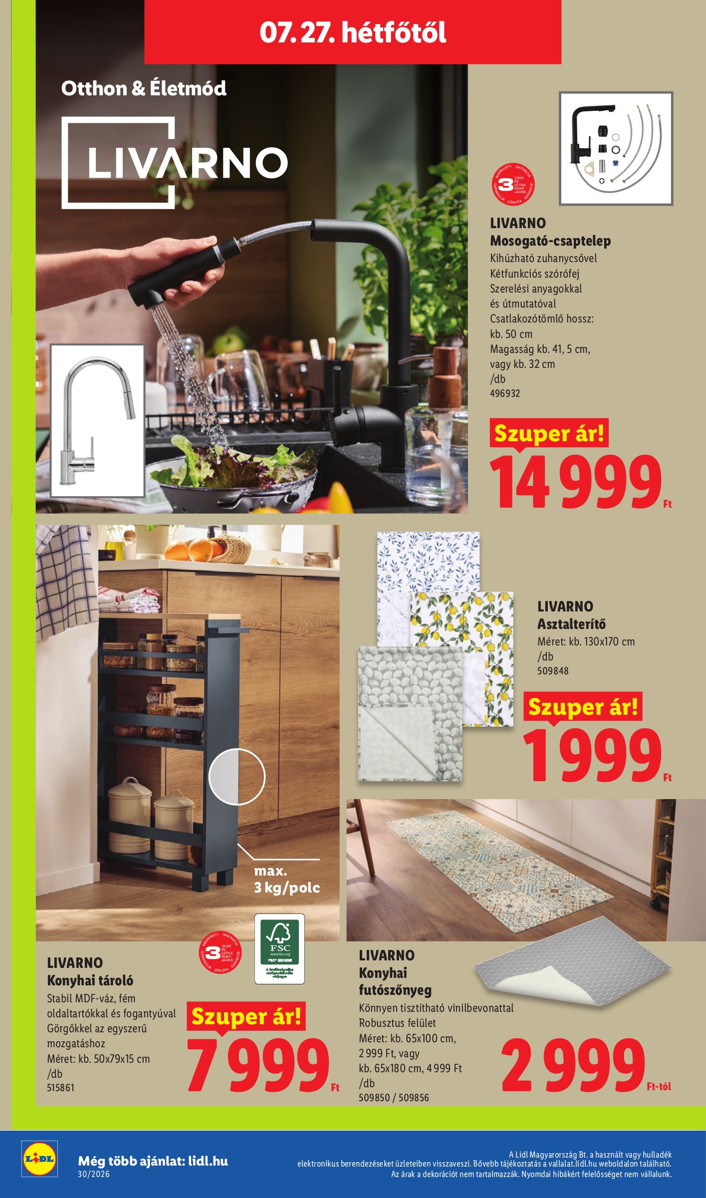lidl - Lidl hirdetmény a következő hétre csütörtöktől 2026.07.23.-tól szerdától 2026.07.29.-ig - page: 56