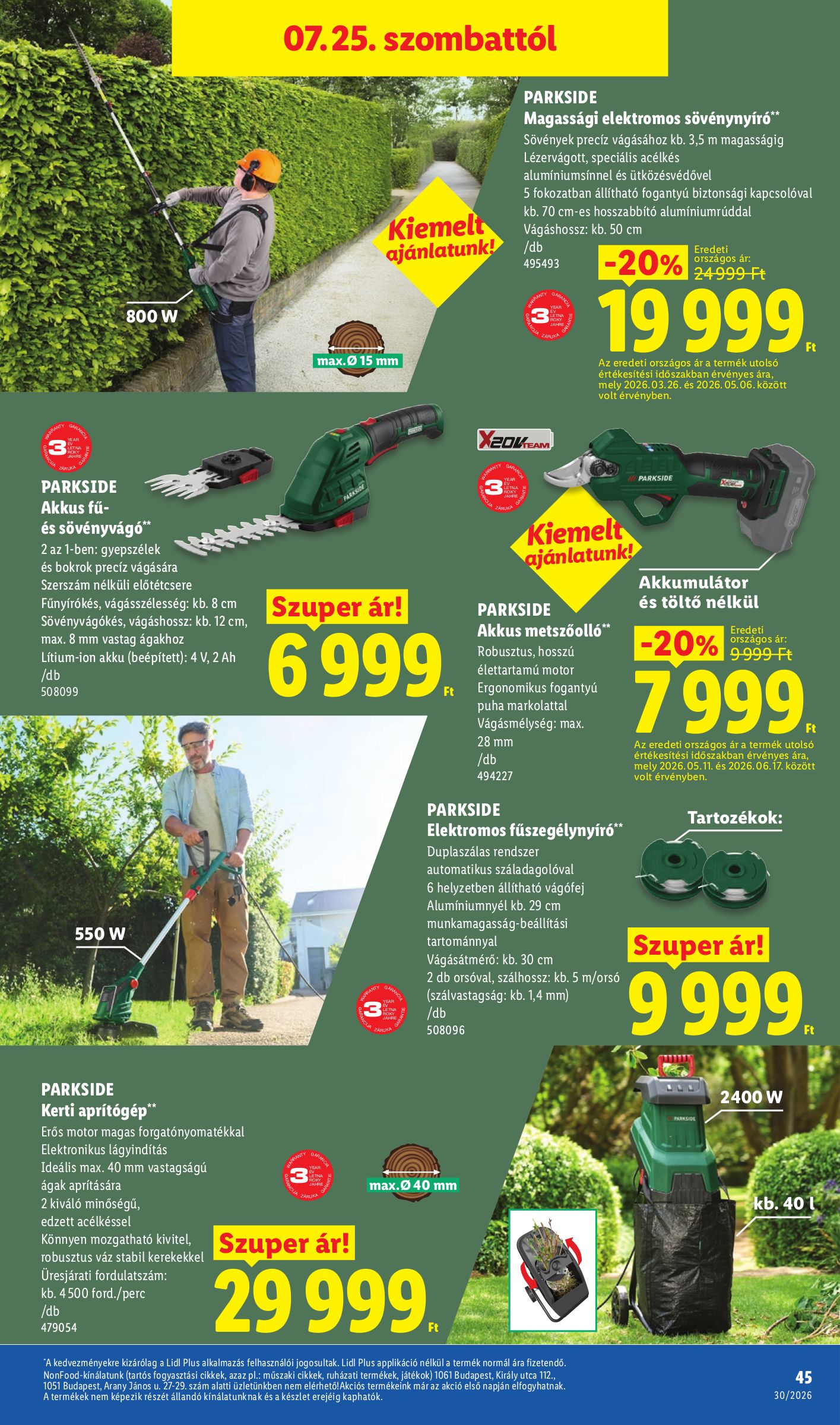 lidl - Lidl hirdetmény a következő hétre csütörtöktől 2026.07.23.-tól szerdától 2026.07.29.-ig - page: 45