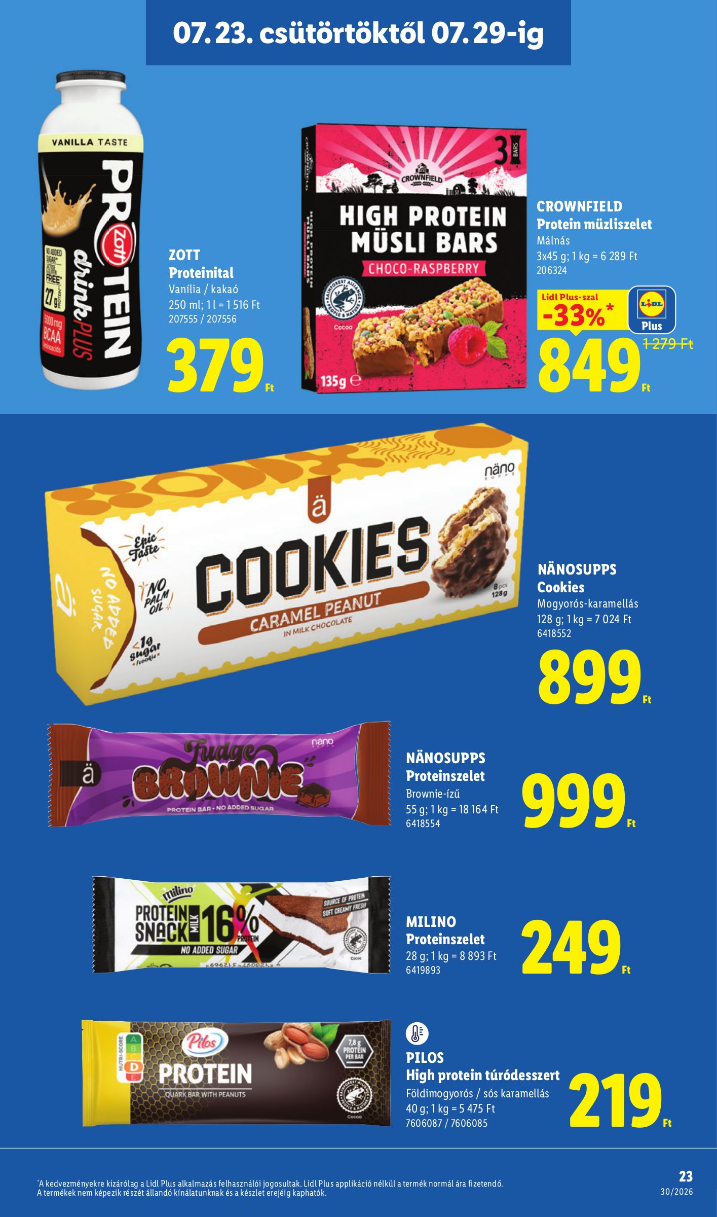 lidl - Lidl hirdetmény a következő hétre csütörtöktől 2026.07.23.-tól szerdától 2026.07.29.-ig - page: 23