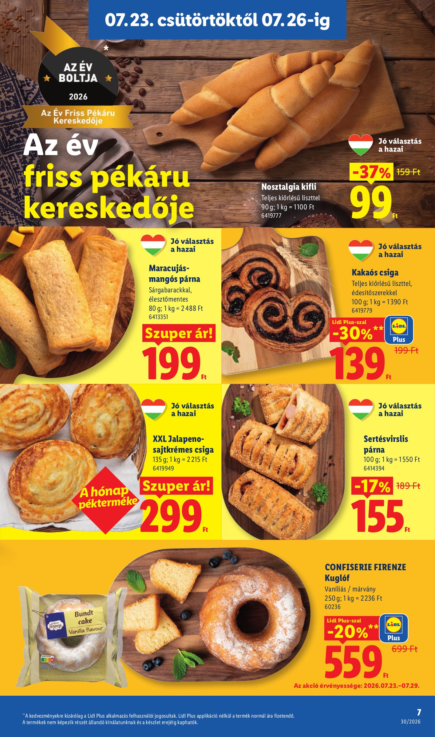 lidl - Lidl hirdetmény a következő hétre csütörtöktől 2026.07.23.-tól szerdától 2026.07.29.-ig - page: 7