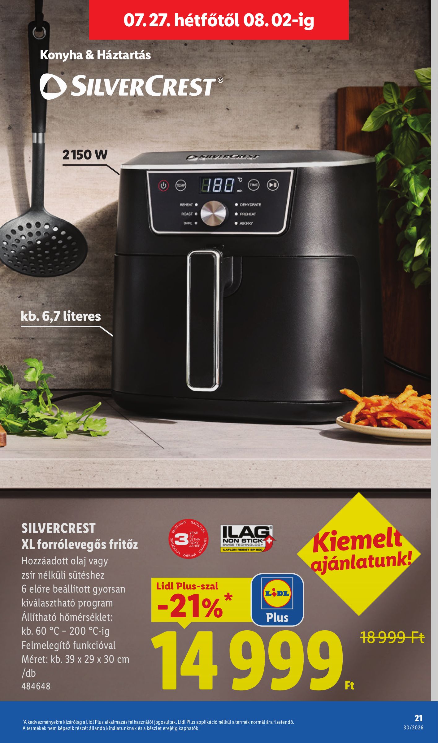 lidl - Lidl - Nonfood hirdetmény a következő hétre csütörtöktől 2026.07.23.-tól szerdától 2026.07.29.-ig - page: 21