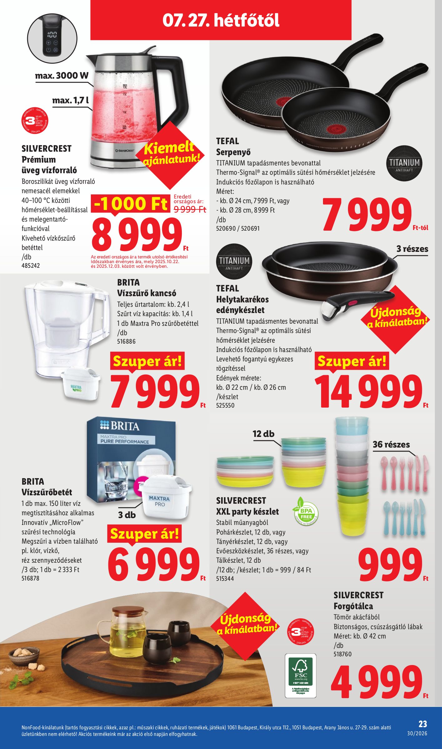 lidl - Lidl - Nonfood hirdetmény a következő hétre csütörtöktől 2026.07.23.-tól szerdától 2026.07.29.-ig - page: 23