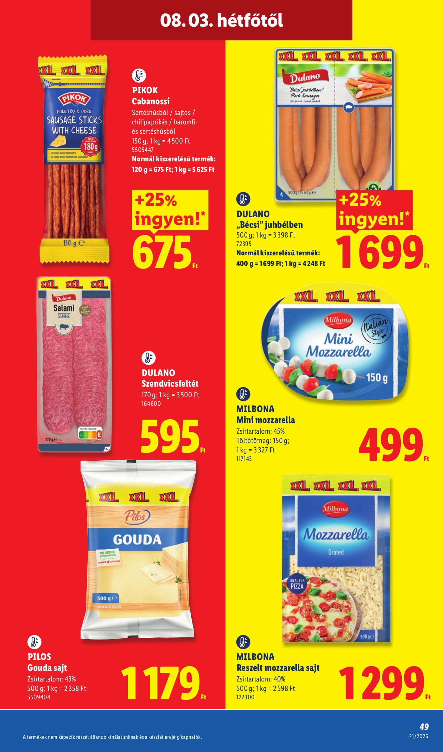 lidl - Lidl hirdetmény a következő hétre csütörtöktől 2026.07.30.-tól szerdától 2026.08.05.-ig - page: 49