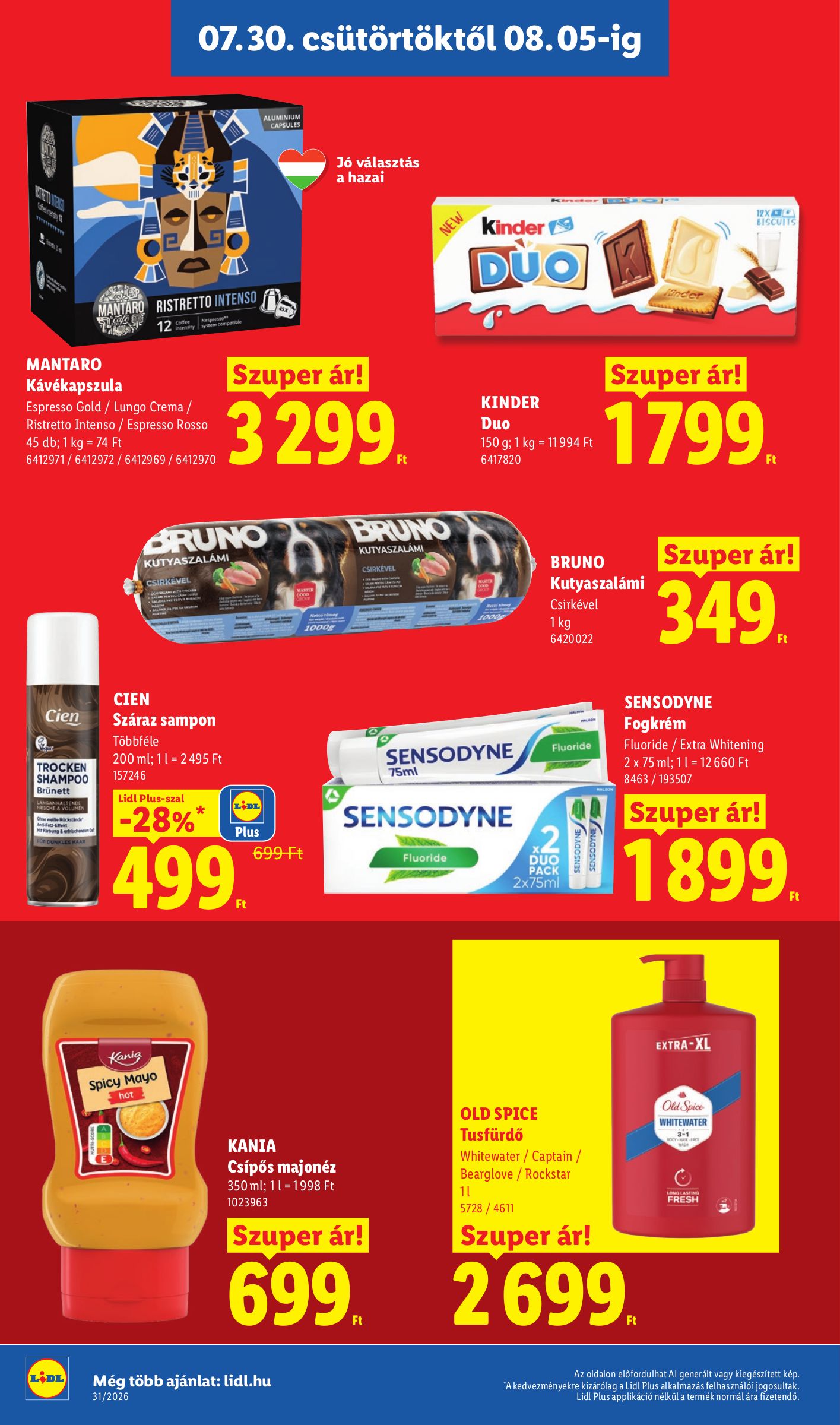 lidl - Lidl hirdetmény a következő hétre csütörtöktől 2026.07.30.-tól szerdától 2026.08.05.-ig - page: 18