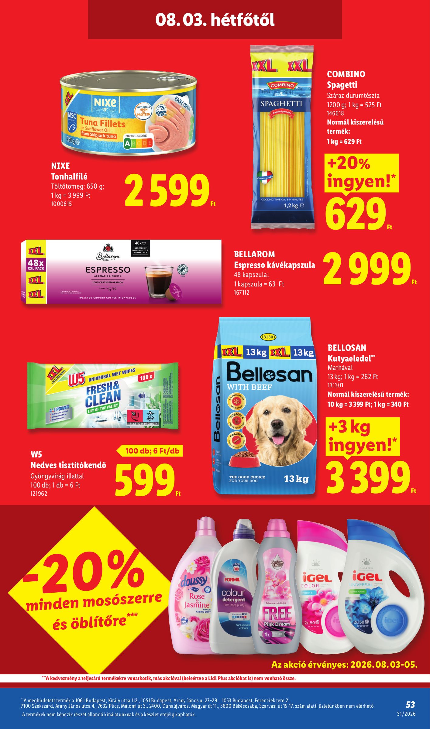 lidl - Lidl hirdetmény a következő hétre csütörtöktől 2026.07.30.-tól szerdától 2026.08.05.-ig - page: 53