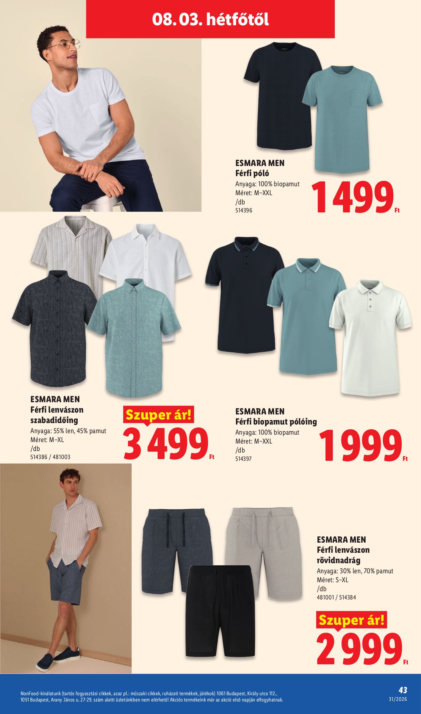 lidl - Lidl hirdetmény a következő hétre csütörtöktől 2026.07.30.-tól szerdától 2026.08.05.-ig - page: 43