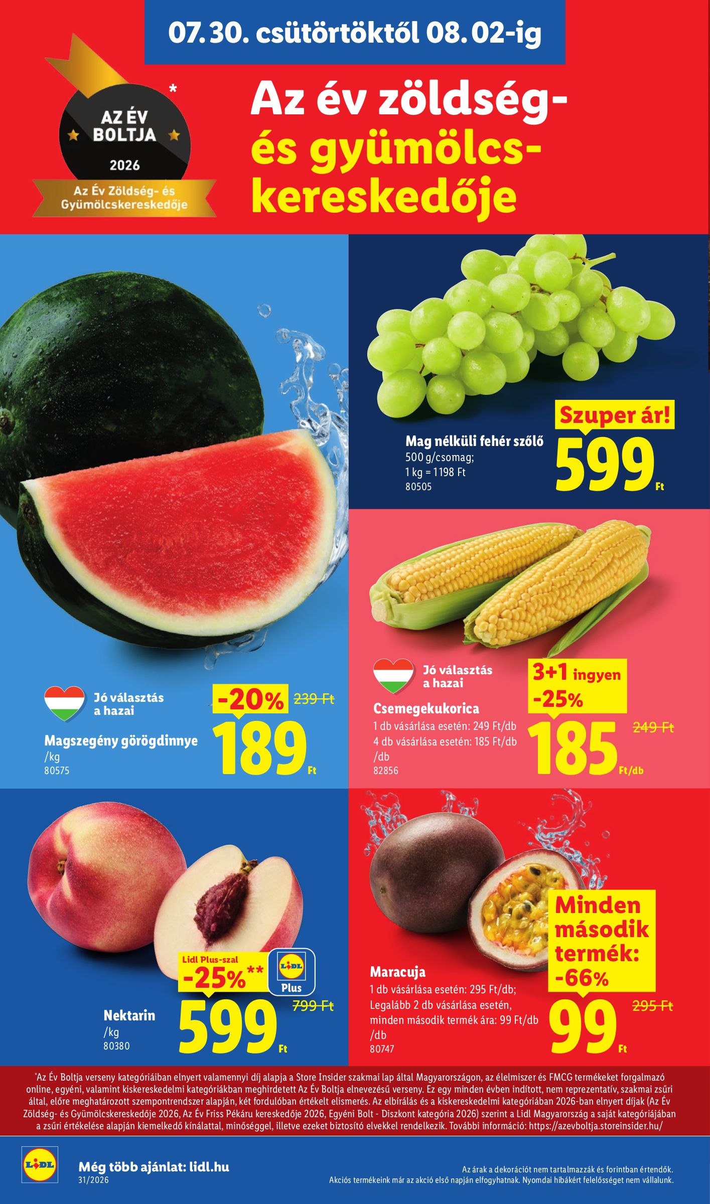 lidl - Lidl hirdetmény a következő hétre csütörtöktől 2026.07.30.-tól szerdától 2026.08.05.-ig - page: 4