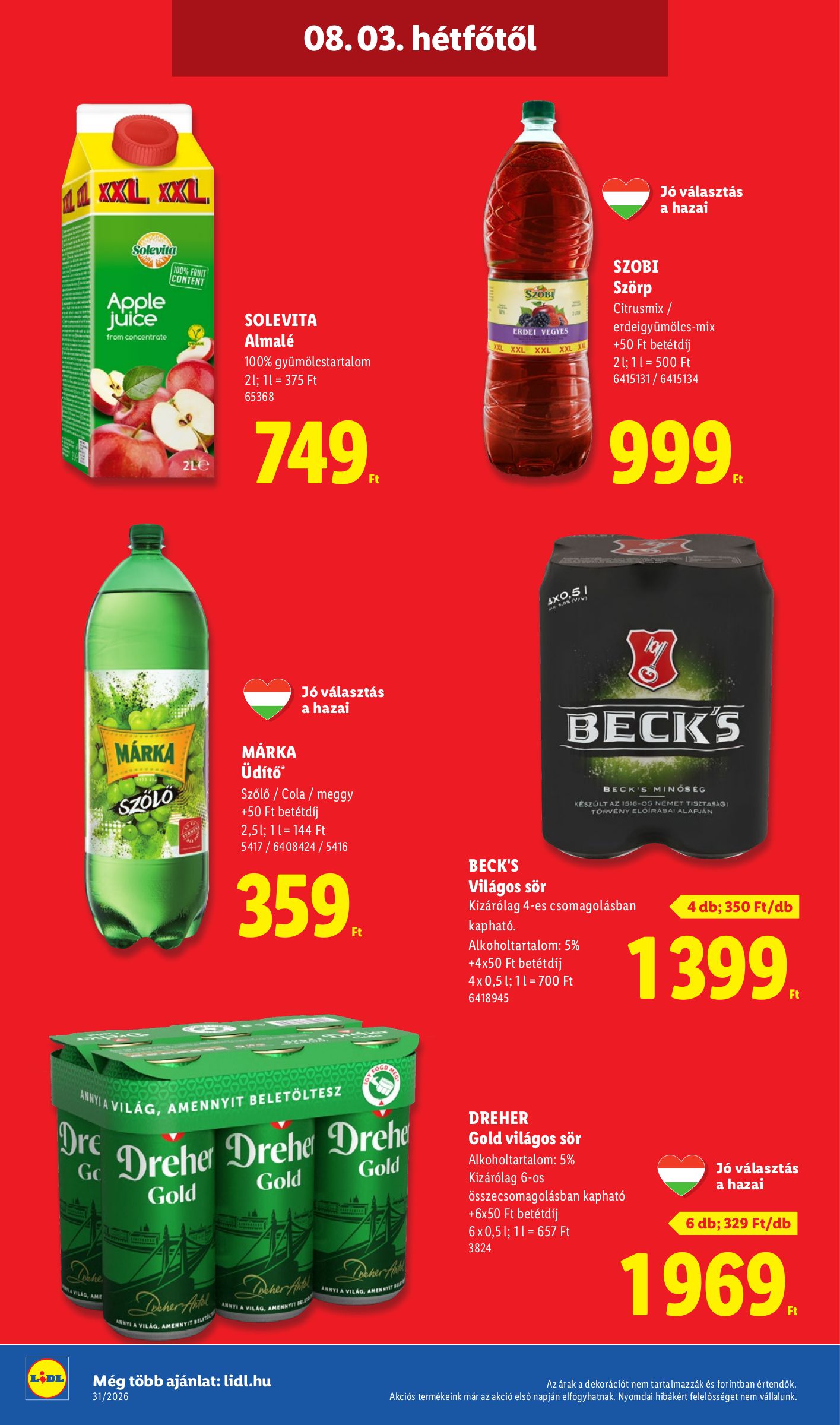 lidl - Lidl hirdetmény a következő hétre csütörtöktől 2026.07.30.-tól szerdától 2026.08.05.-ig - page: 56