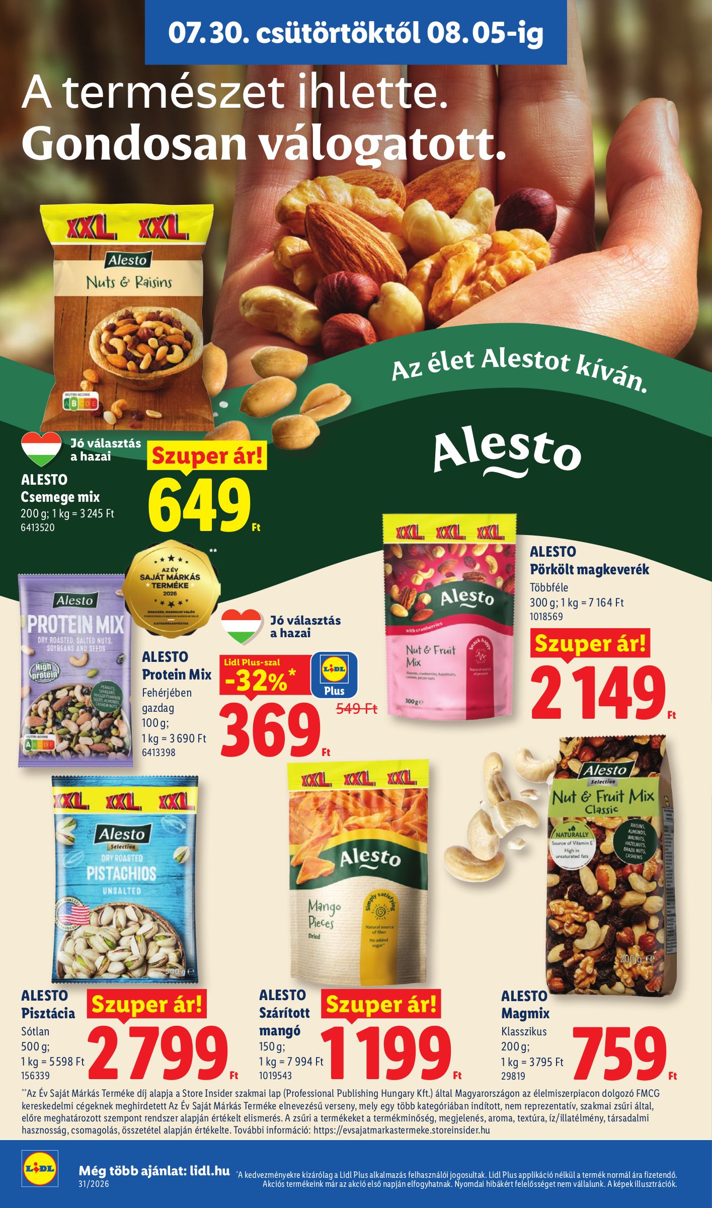 lidl - Lidl hirdetmény a következő hétre csütörtöktől 2026.07.30.-tól szerdától 2026.08.05.-ig - page: 20