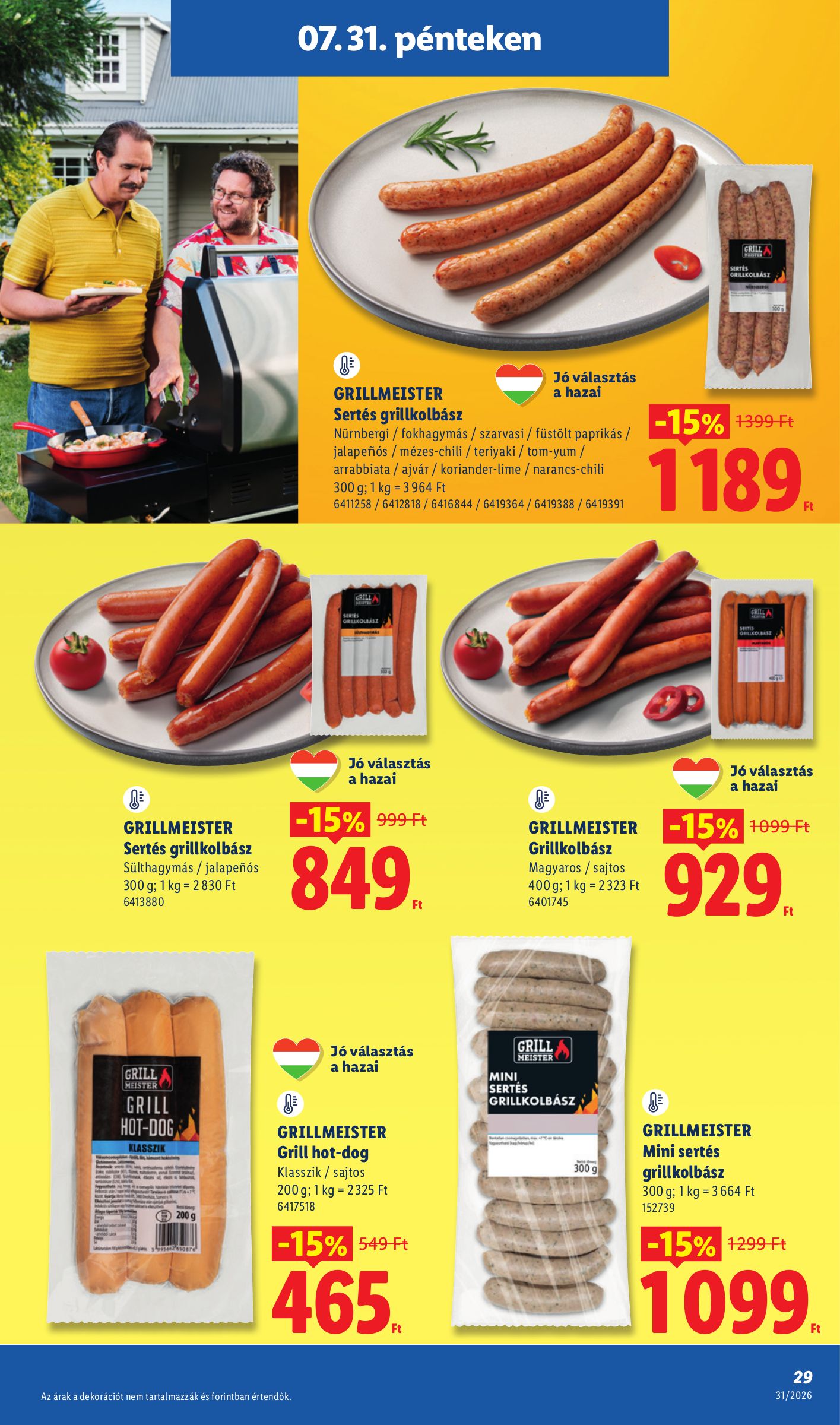 lidl - Lidl hirdetmény a következő hétre csütörtöktől 2026.07.30.-tól szerdától 2026.08.05.-ig - page: 29