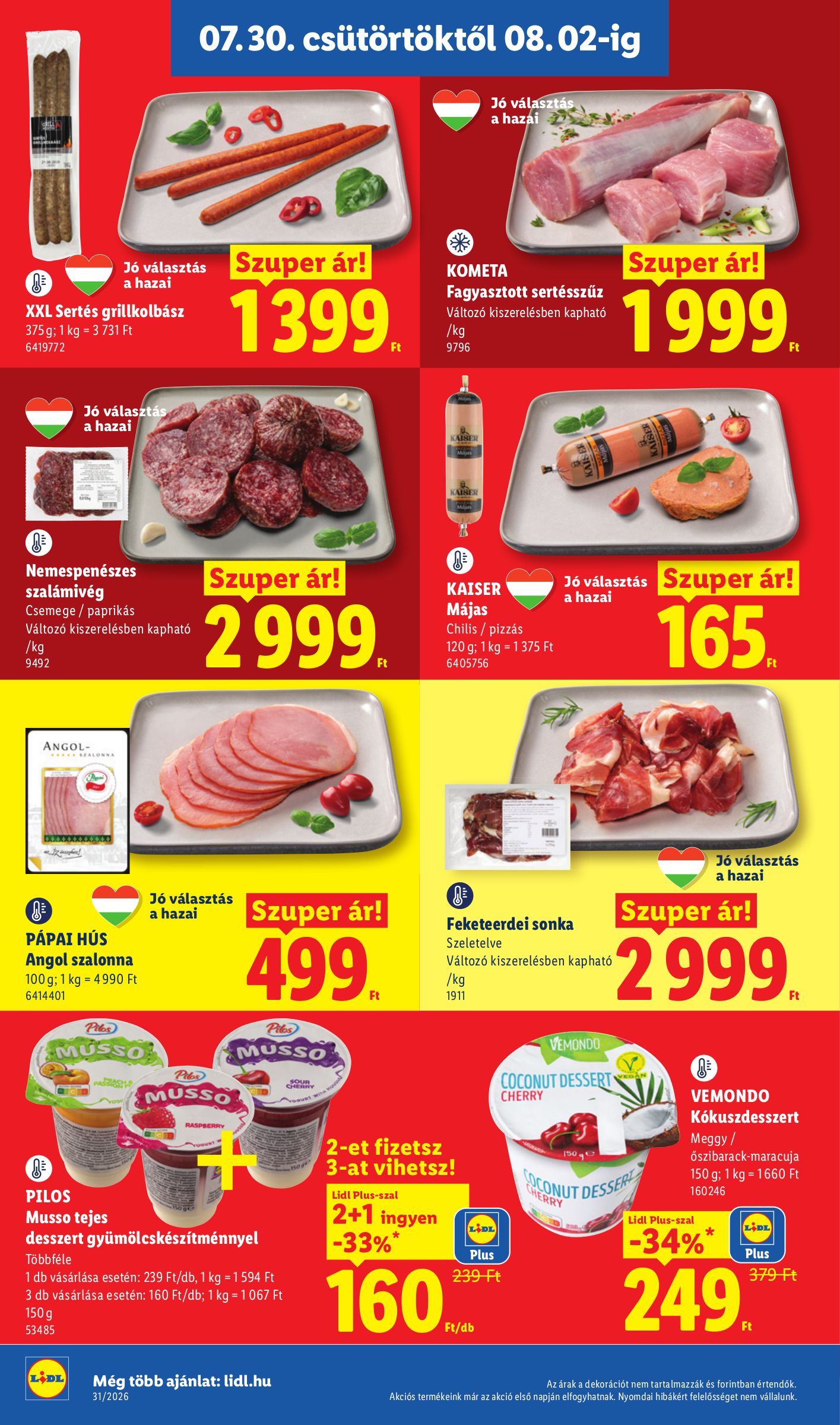 lidl - Lidl hirdetmény a következő hétre csütörtöktől 2026.07.30.-tól szerdától 2026.08.05.-ig - page: 8