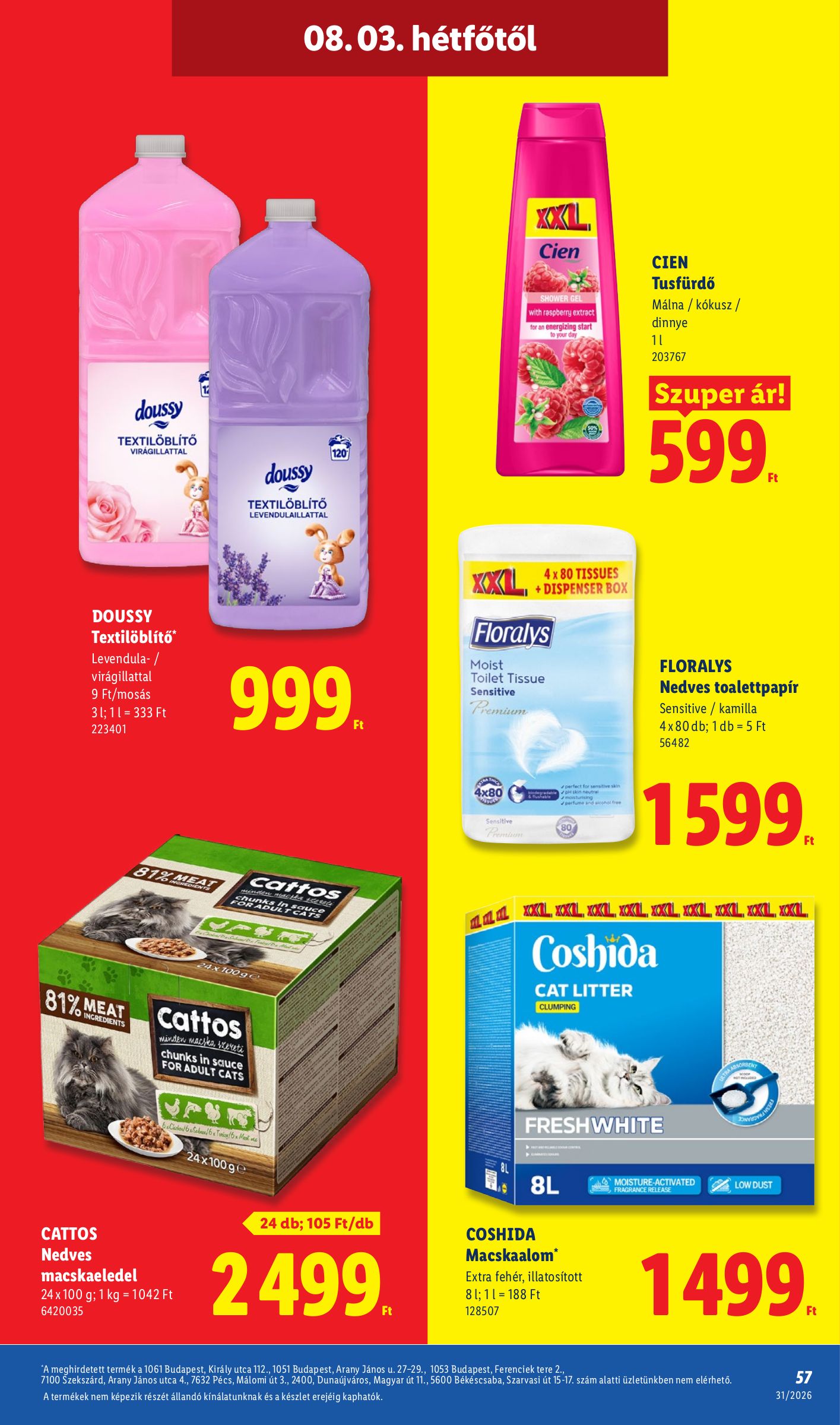 lidl - Lidl hirdetmény a következő hétre csütörtöktől 2026.07.30.-tól szerdától 2026.08.05.-ig - page: 57