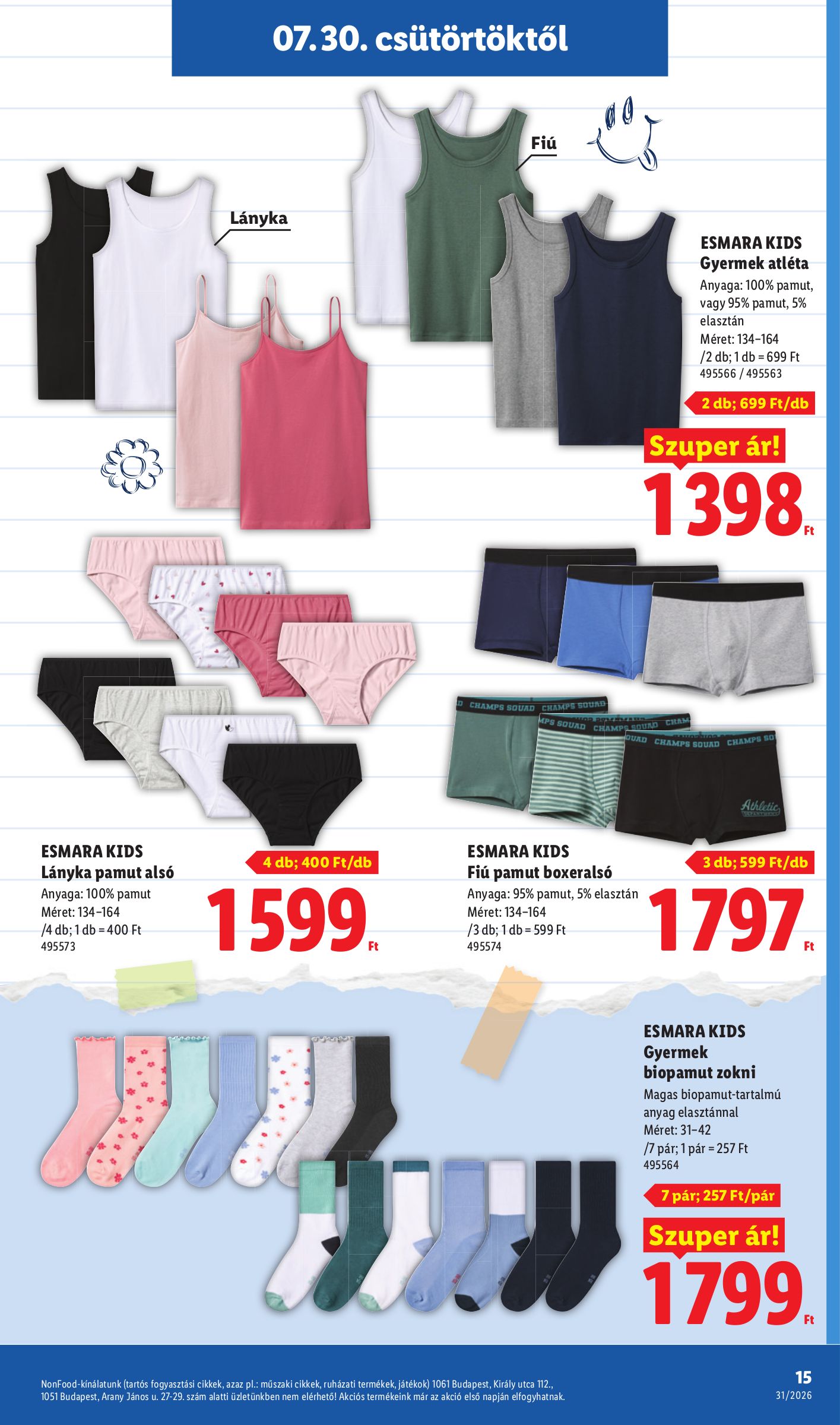 lidl - Lidl - Back to school hirdetmény a következő hétre csütörtöktől 2026.07.30.-tól hétfőtől 2026.08.31.-ig - page: 15