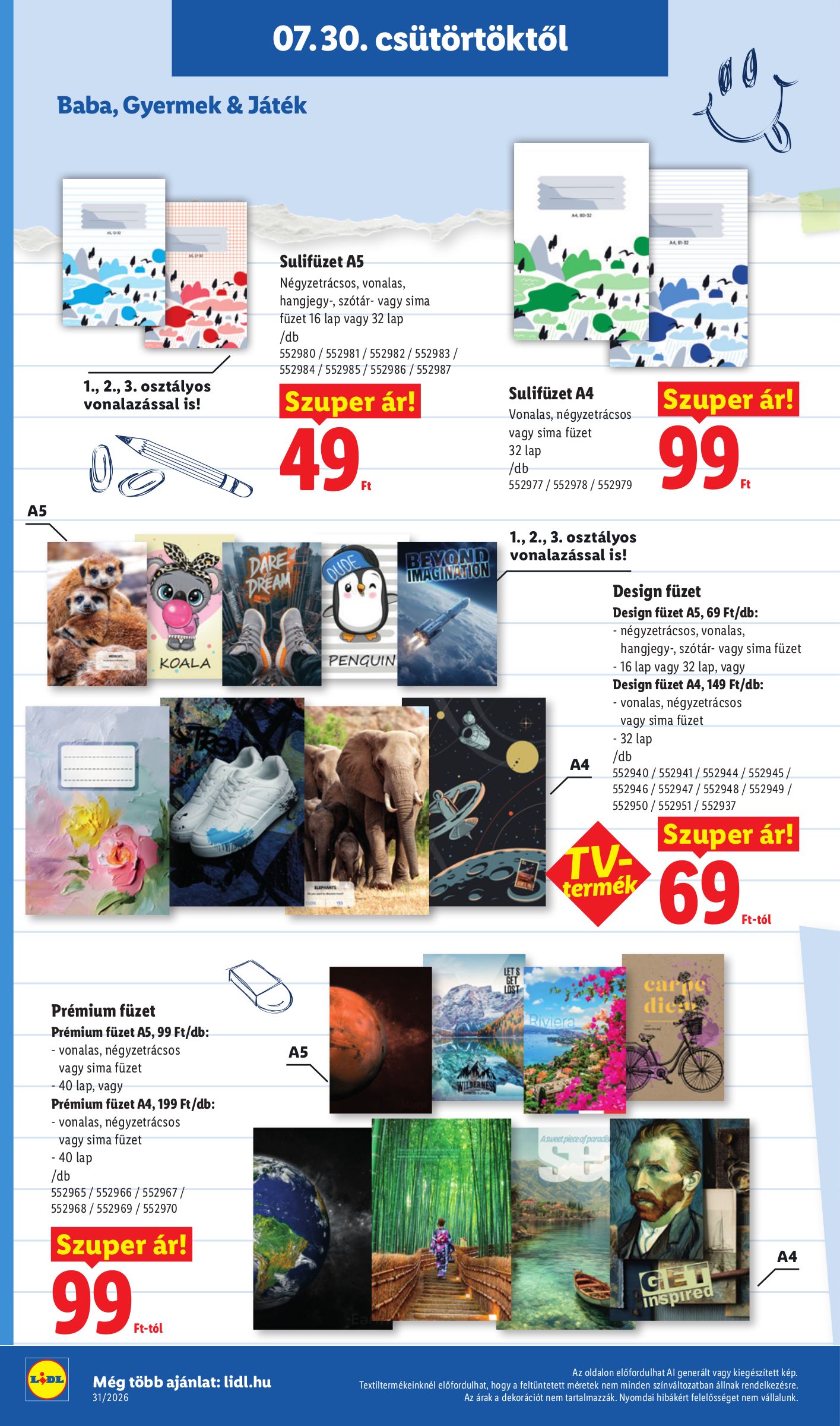 lidl - Lidl - Back to school hirdetmény a következő hétre csütörtöktől 2026.07.30.-tól hétfőtől 2026.08.31.-ig - page: 4
