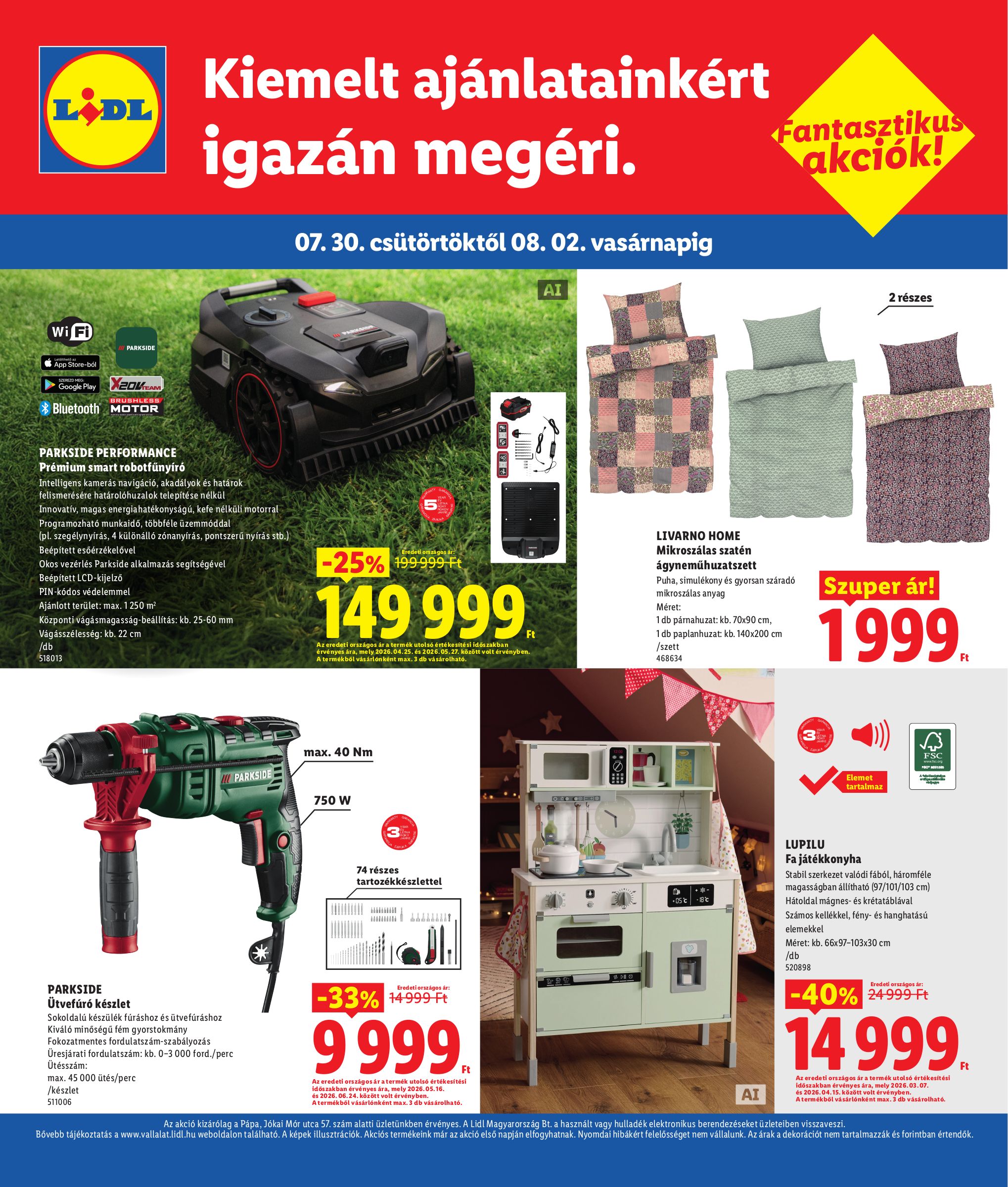 lidl - Lidl - Pápa hirdetmény a következő hétre csütörtöktől 2026.07.30.-tól vasárnaptól 2026.08.02.-ig - page: 4