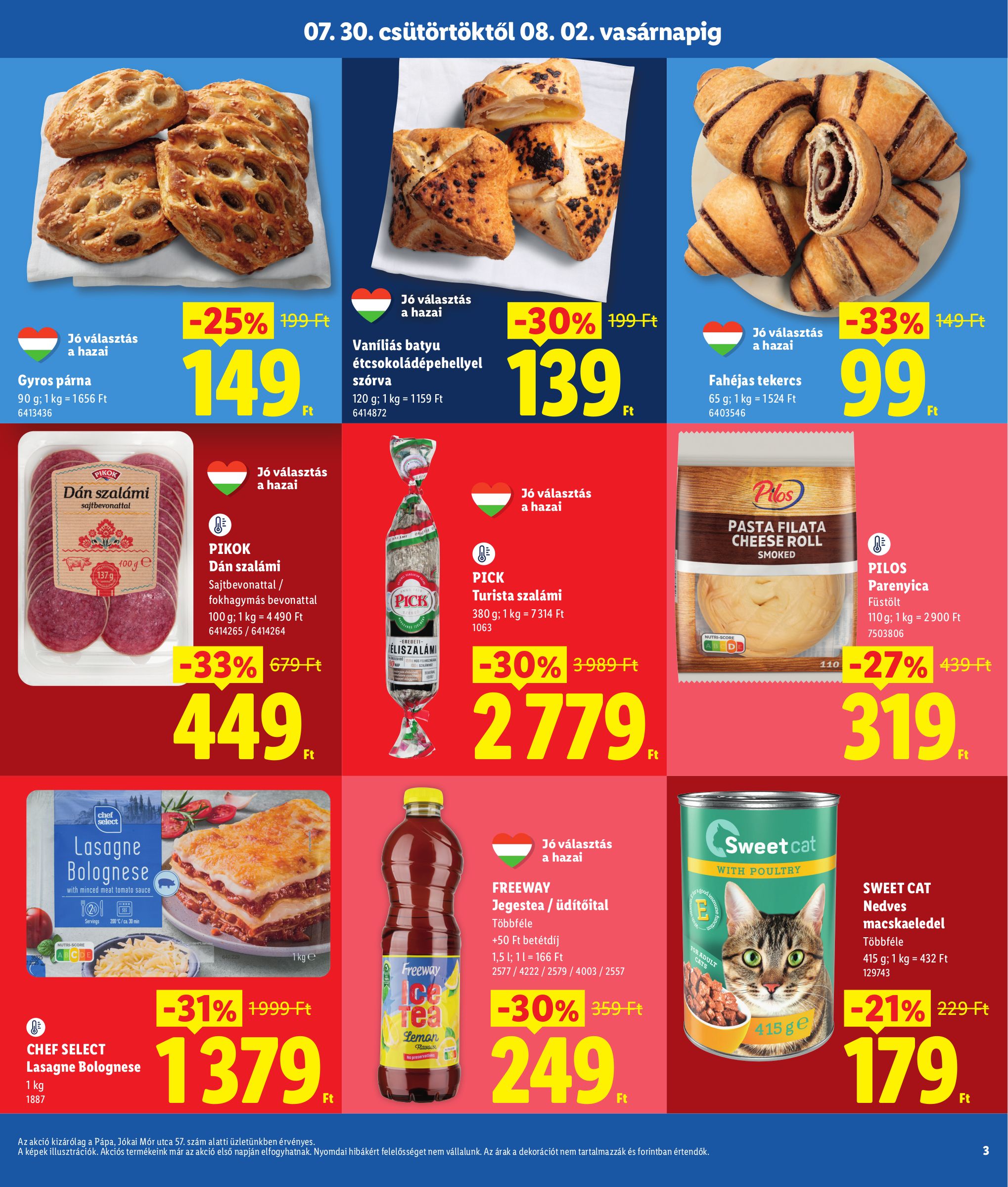 lidl - Lidl - Pápa hirdetmény a következő hétre csütörtöktől 2026.07.30.-tól vasárnaptól 2026.08.02.-ig - page: 3