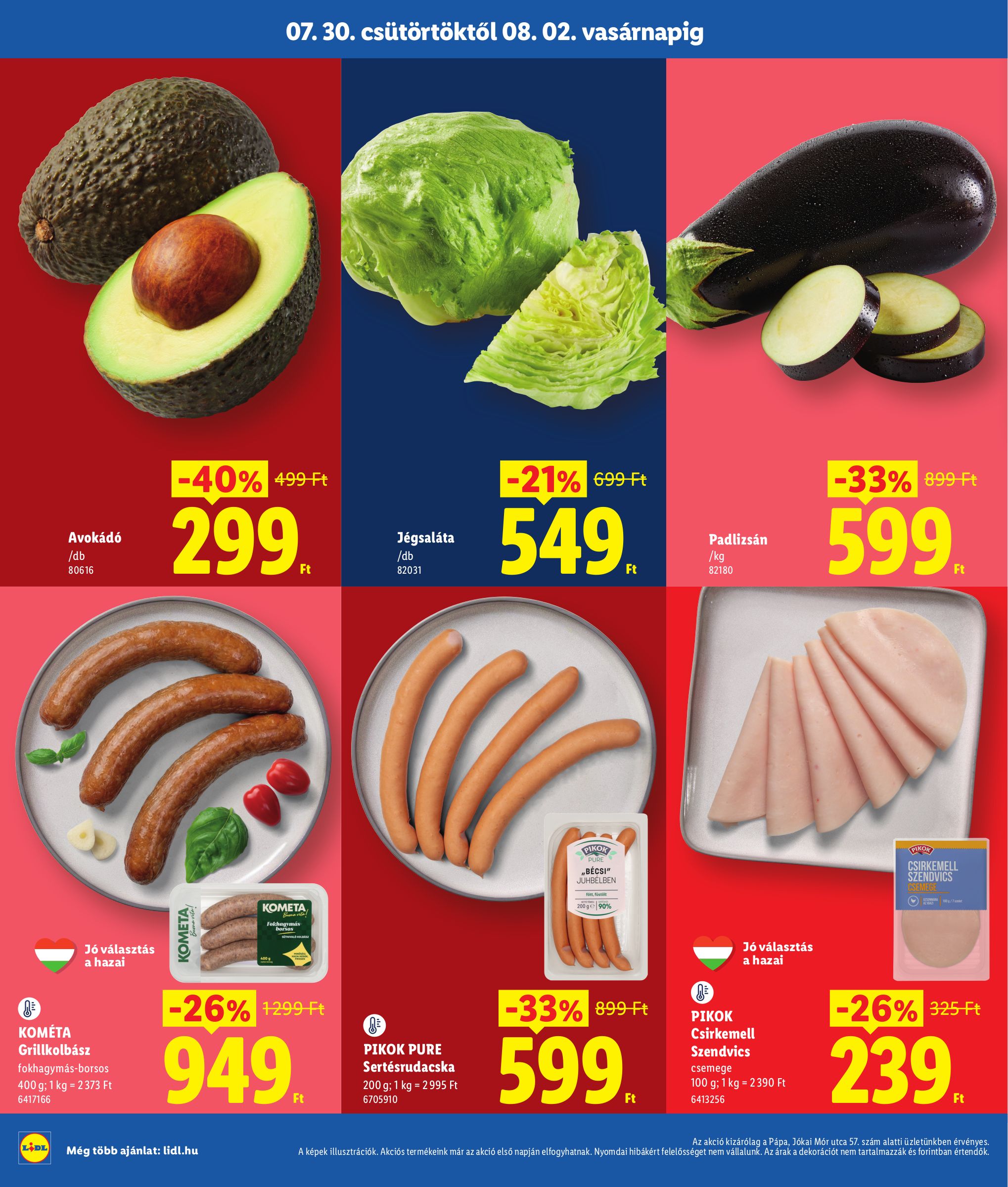 lidl - Lidl - Pápa hirdetmény a következő hétre csütörtöktől 2026.07.30.-tól vasárnaptól 2026.08.02.-ig - page: 2