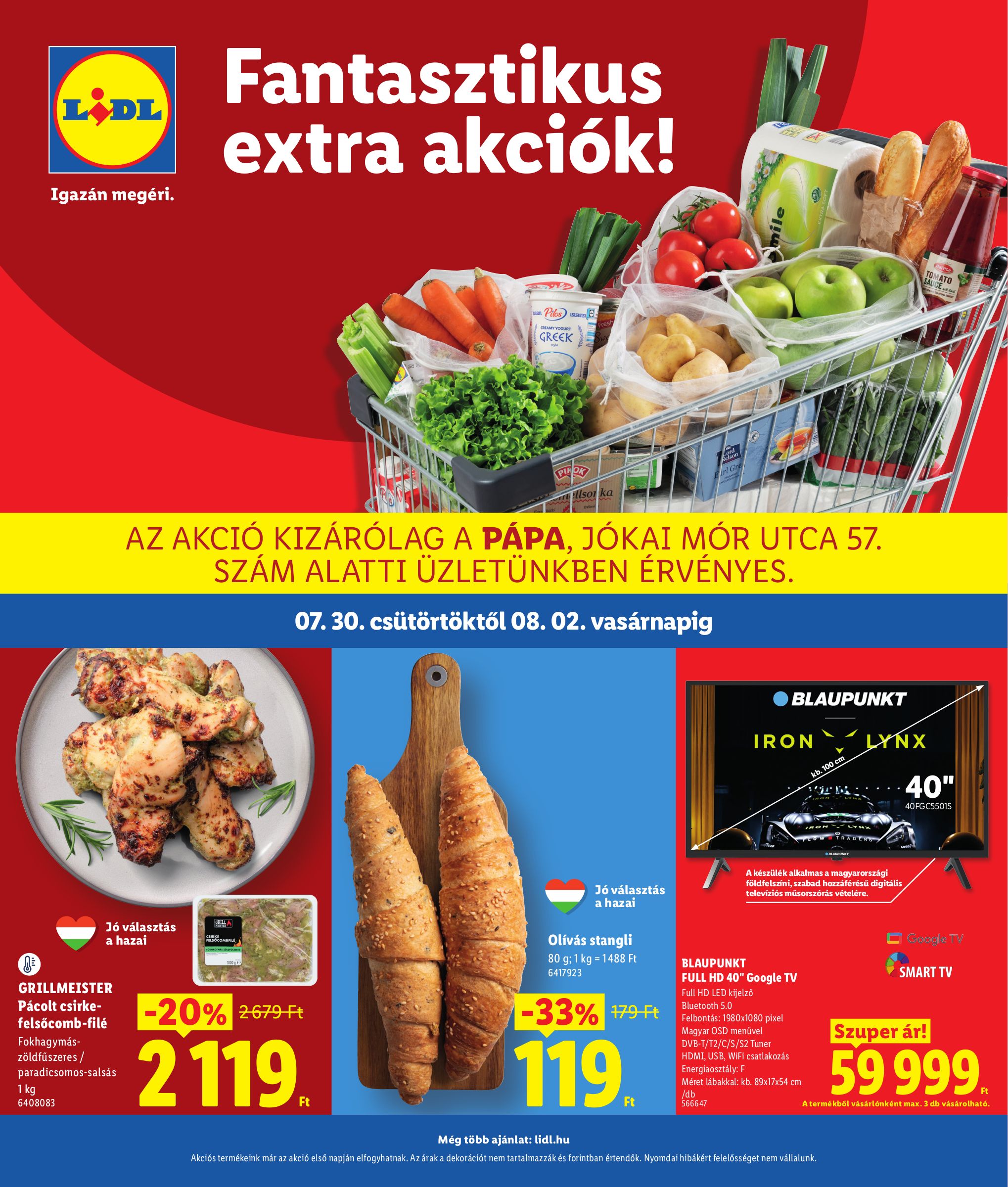 lidl - Lidl - Pápa hirdetmény a következő hétre csütörtöktől 2026.07.30.-tól vasárnaptól 2026.08.02.-ig