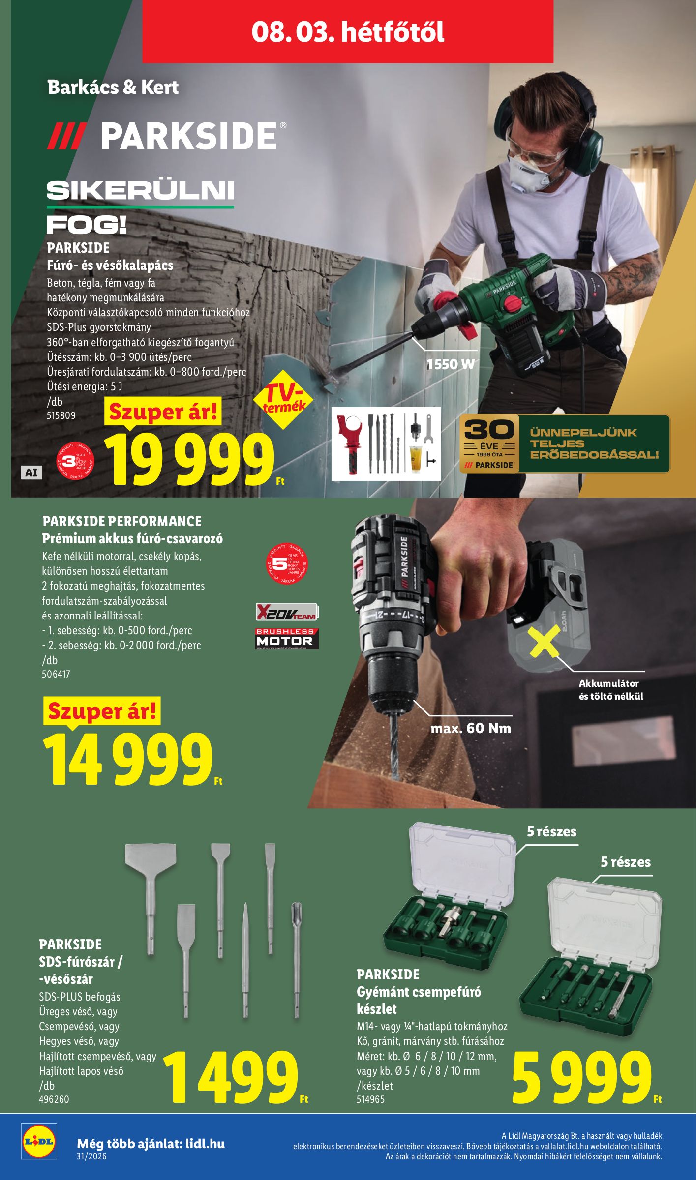 lidl - Aktuális Lidl - Nonfood szórólap érvényes csütörtöktől 2026.07.30.-től szerdától 2026.08.05.-ig - page: 8