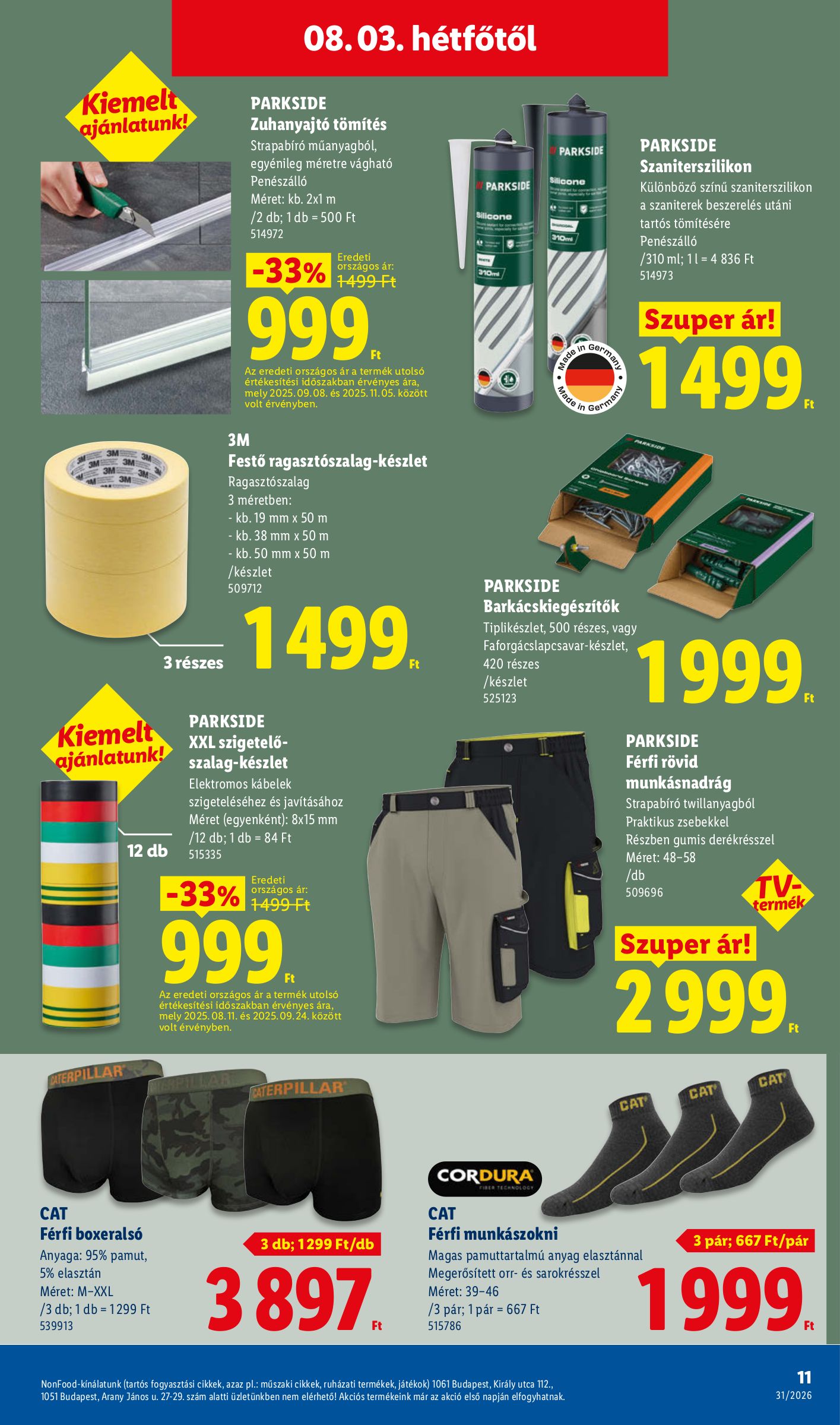 lidl - Aktuális Lidl - Nonfood szórólap érvényes csütörtöktől 2026.07.30.-től szerdától 2026.08.05.-ig - page: 11