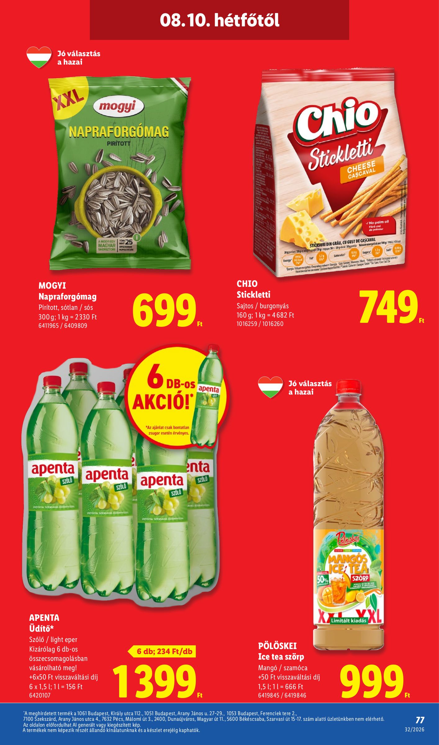 lidl - A jövőbeli Lidl - Nonfood akciós újság csütörtöktől 2026.08.06.-tól szerdától 2026.08.12.-ig érvényes. - page: 40