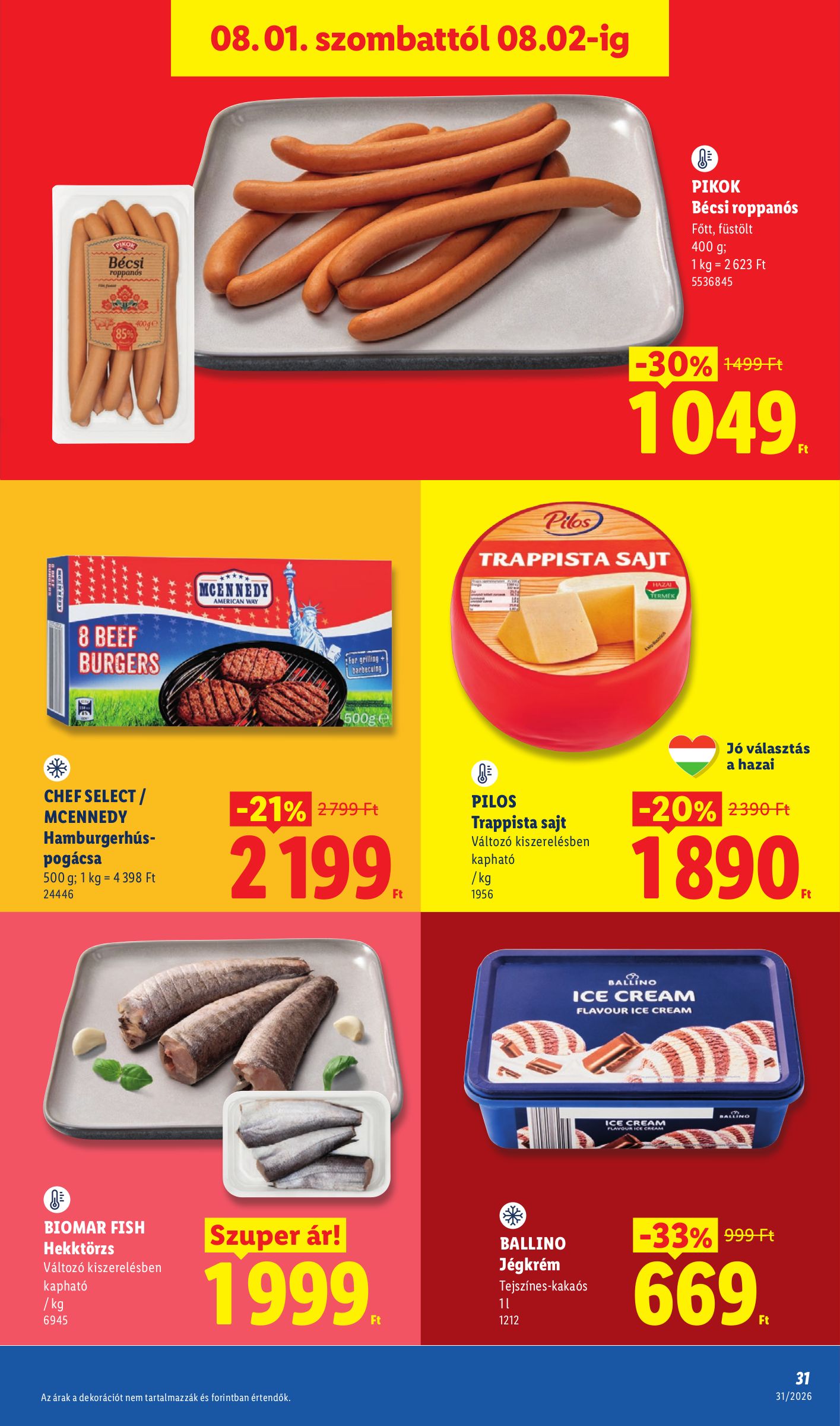 lidl - Aktuális Lidl szórólap érvényes csütörtöktől 2026.07.30.-től szerdától 2026.08.05.-ig - page: 31