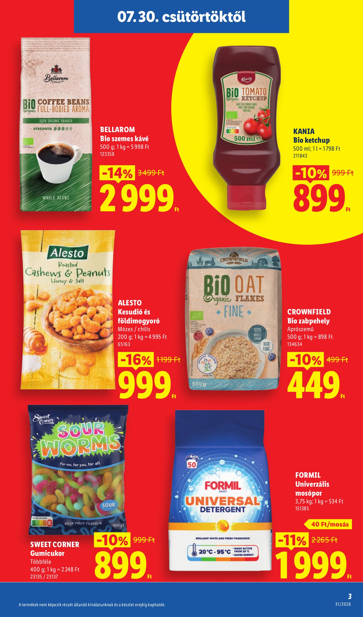 lidl - Aktuális Lidl szórólap érvényes csütörtöktől 2026.07.30.-től szerdától 2026.08.05.-ig - page: 3
