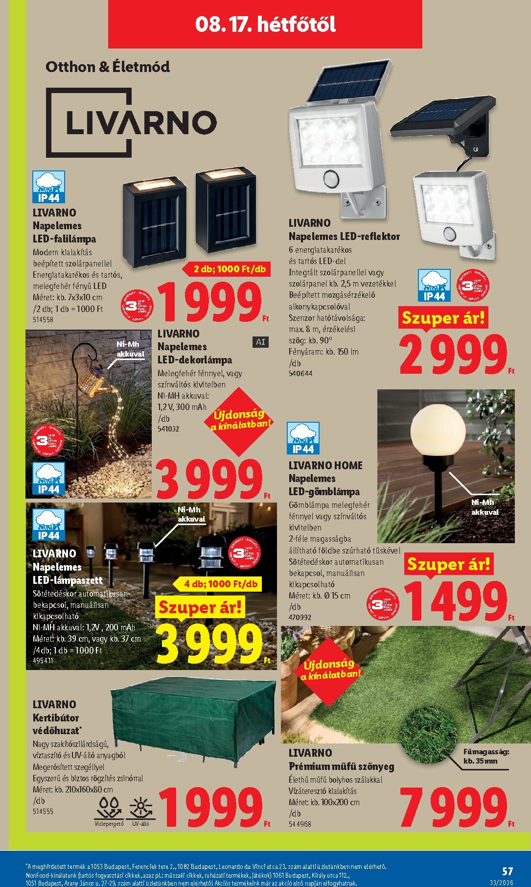 lidl - Lidl hirdetmény a következő hétre csütörtöktől 2026.08.13.-tól keddtől 2026.08.18.-ig - page: 57