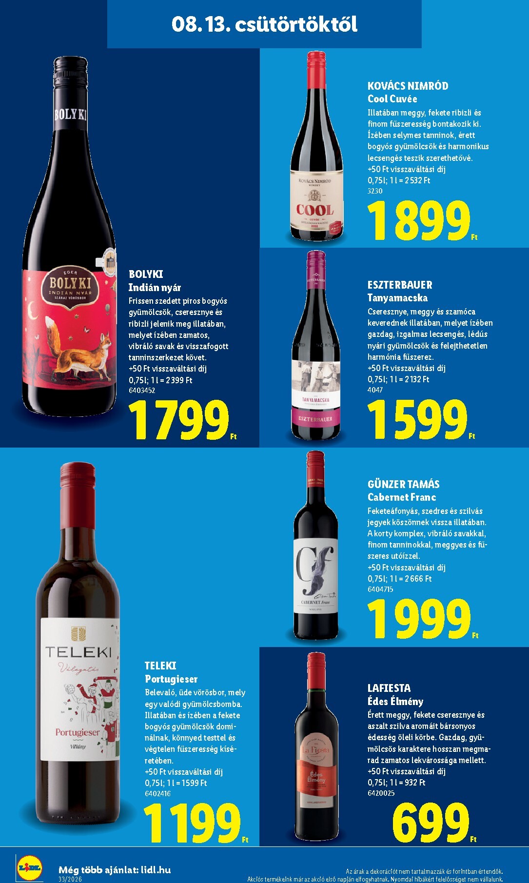 lidl - Lidl hirdetmény a következő hétre csütörtöktől 2026.08.13.-tól keddtől 2026.08.18.-ig - page: 26