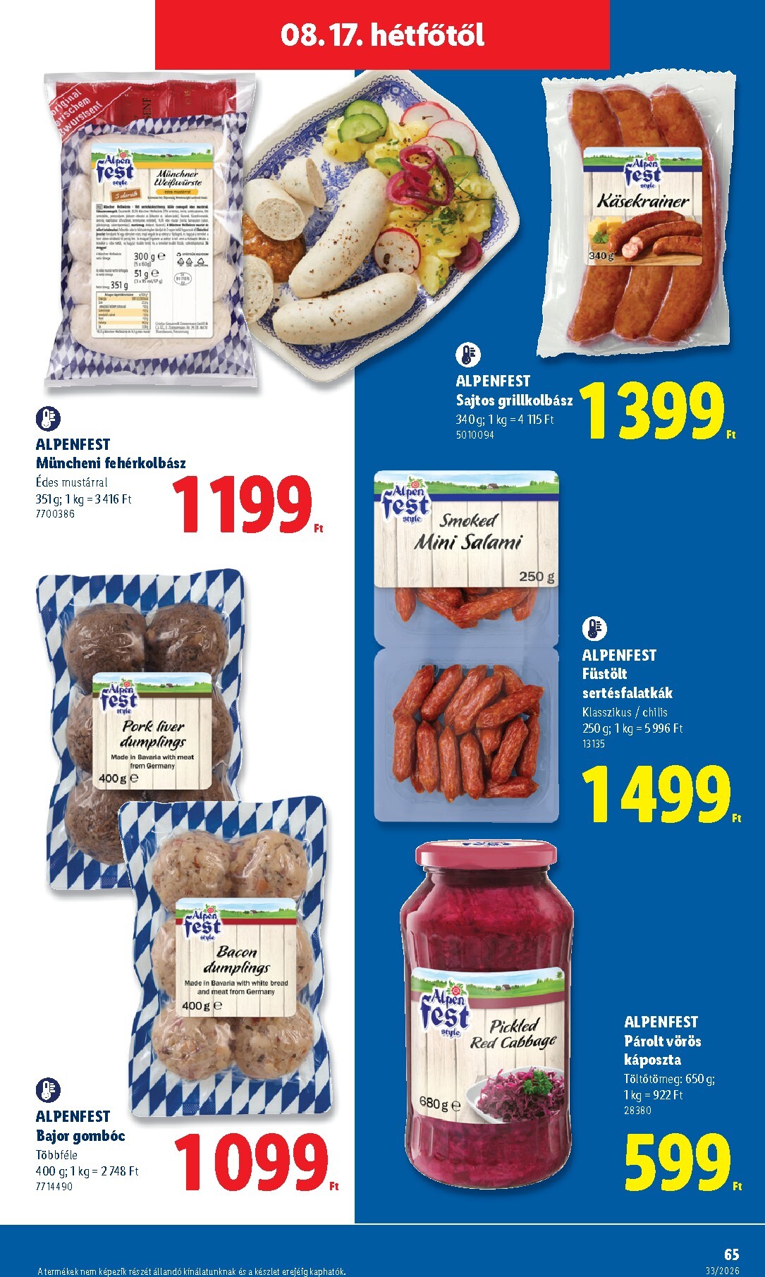 lidl - Lidl hirdetmény a következő hétre csütörtöktől 2026.08.13.-tól keddtől 2026.08.18.-ig - page: 65
