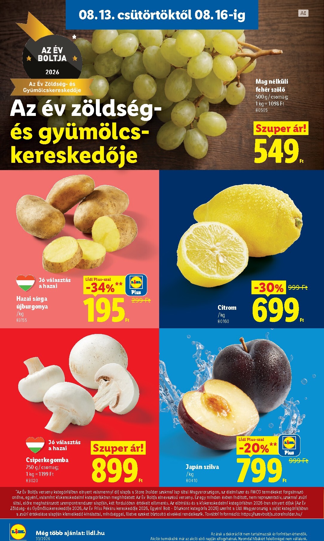 lidl - Aktuális Lidl szórólap érvényes csütörtöktől 2026.08.13.-től keddtől 2026.08.18.-ig - page: 4