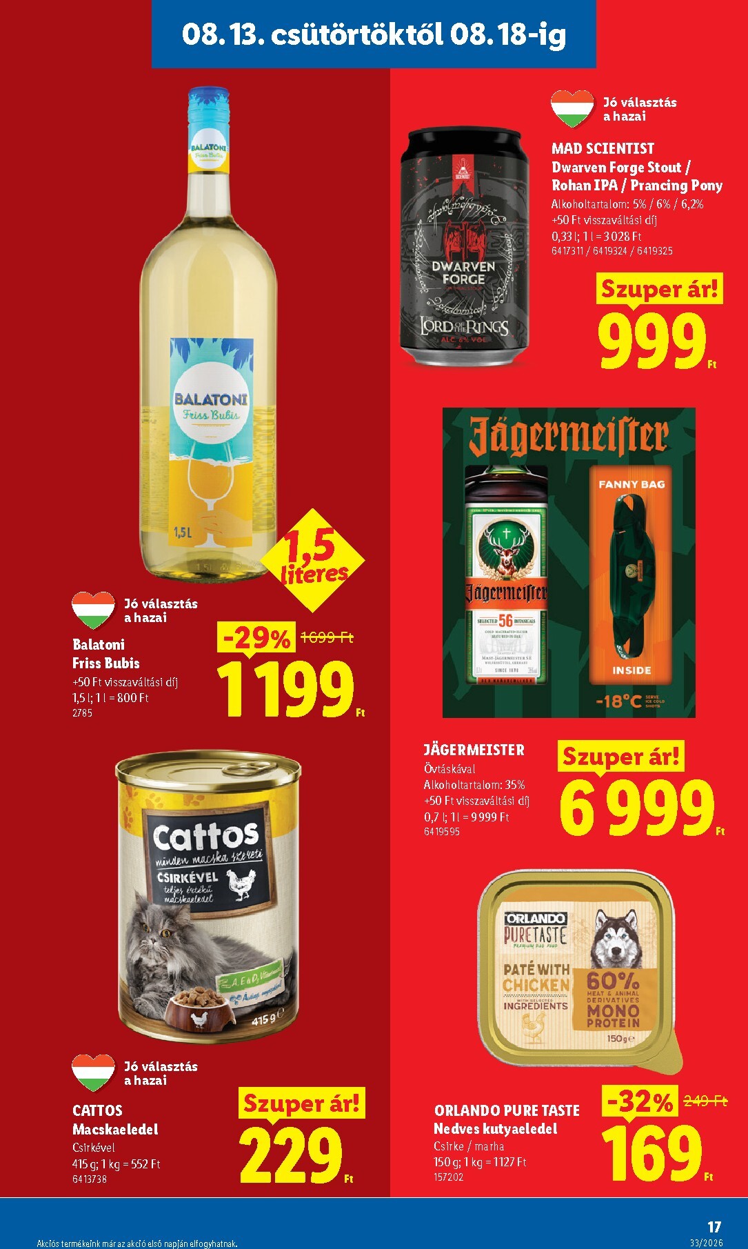 lidl - Aktuális Lidl szórólap érvényes csütörtöktől 2026.08.13.-től keddtől 2026.08.18.-ig - page: 17