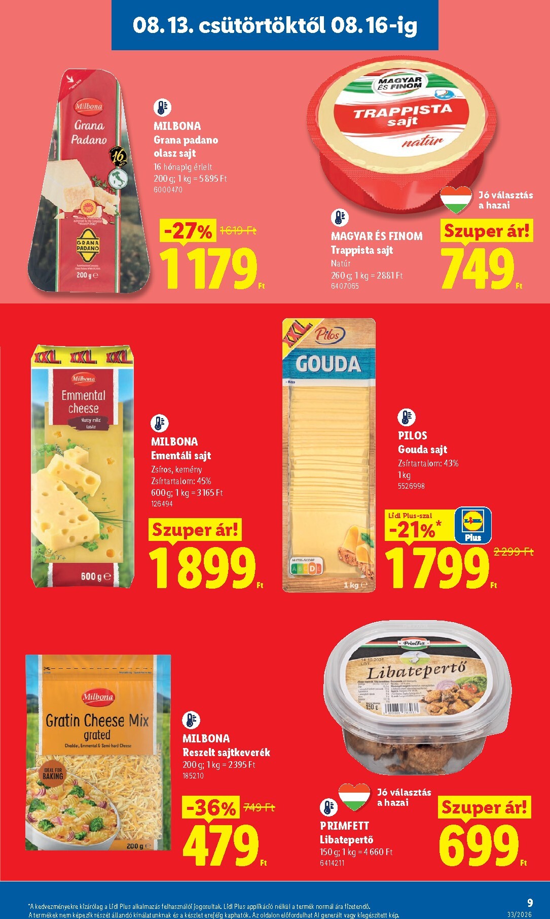 lidl - Aktuális Lidl szórólap érvényes csütörtöktől 2026.08.13.-től keddtől 2026.08.18.-ig - page: 9