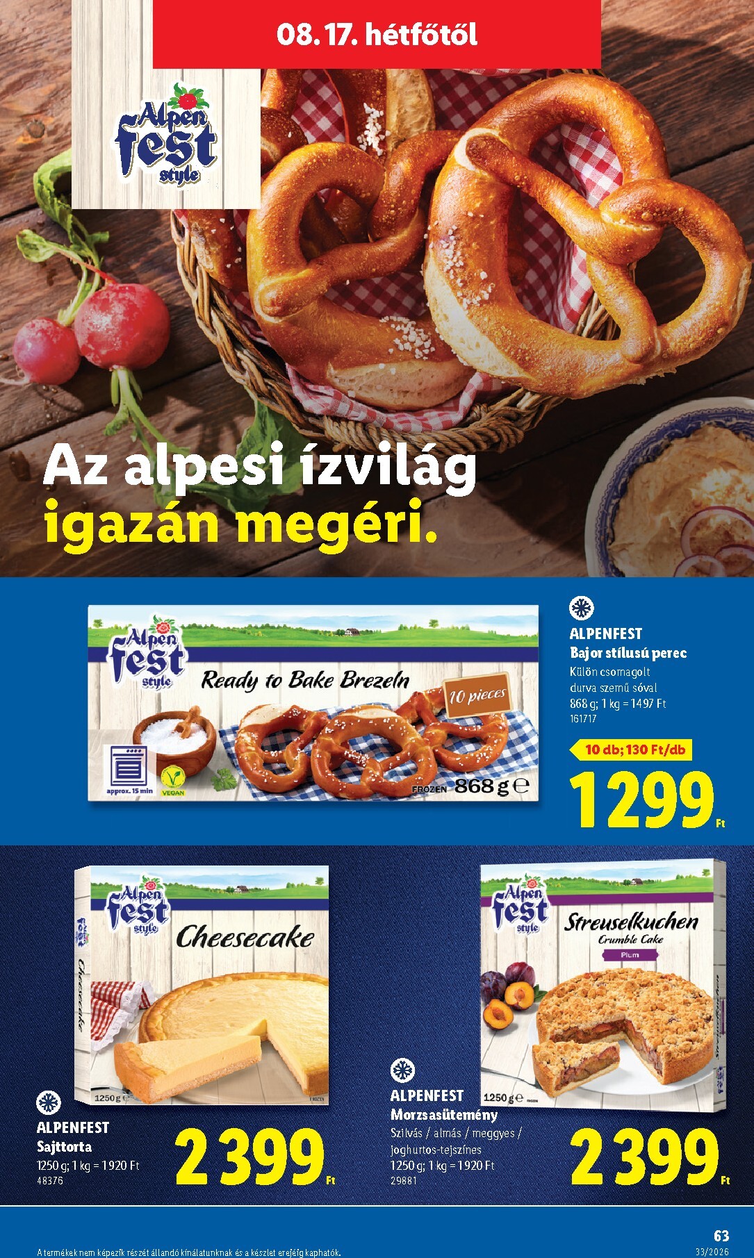 lidl - Aktuális Lidl szórólap érvényes csütörtöktől 2026.08.13.-től keddtől 2026.08.18.-ig - page: 63