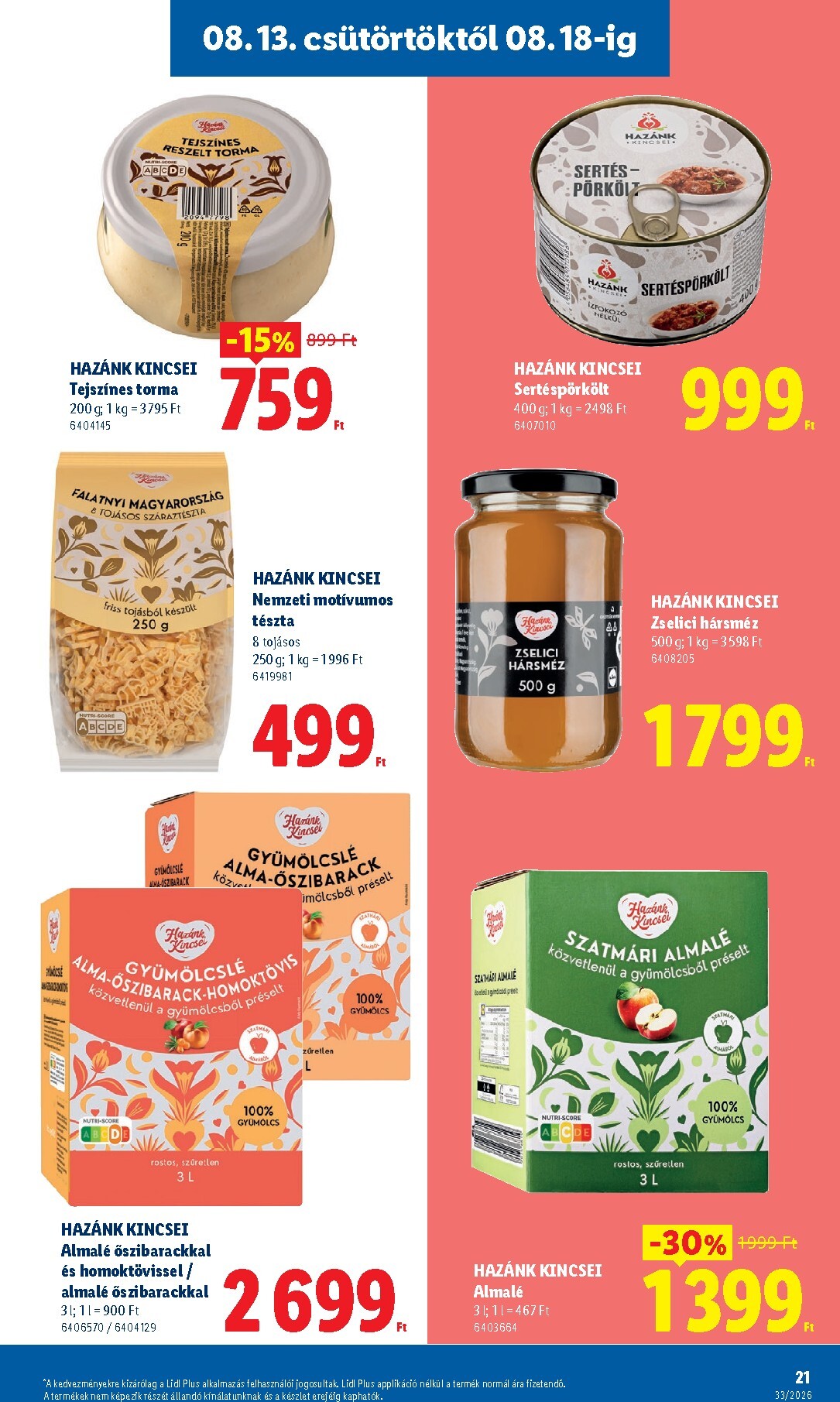 lidl - Aktuális Lidl szórólap érvényes csütörtöktől 2026.08.13.-től keddtől 2026.08.18.-ig - page: 21