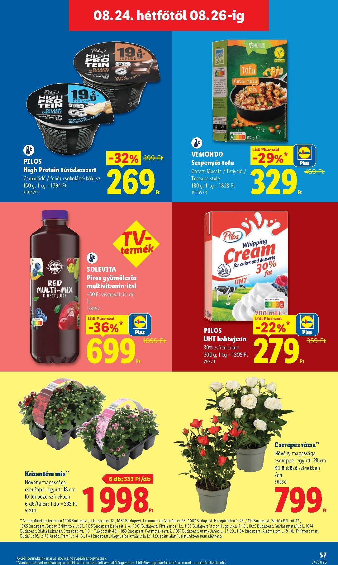 lidl - Lidl hirdetmény a következő hétre szerdától 2026.08.19.-tól szerdától 2026.08.26.-ig - page: 57