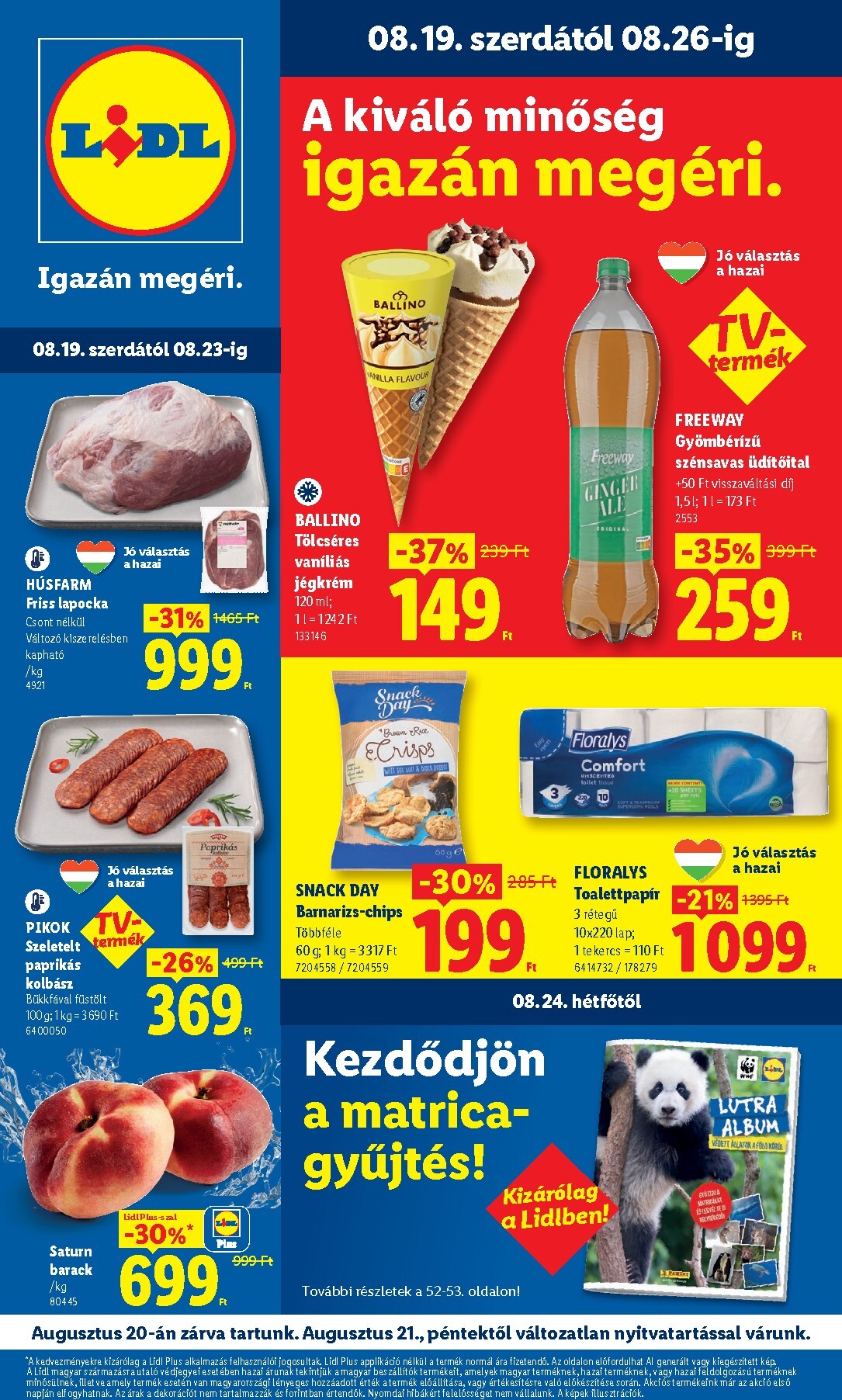 lidl - Lidl hirdetmény a következő hétre szerdától 2026.08.19.-tól szerdától 2026.08.26.-ig