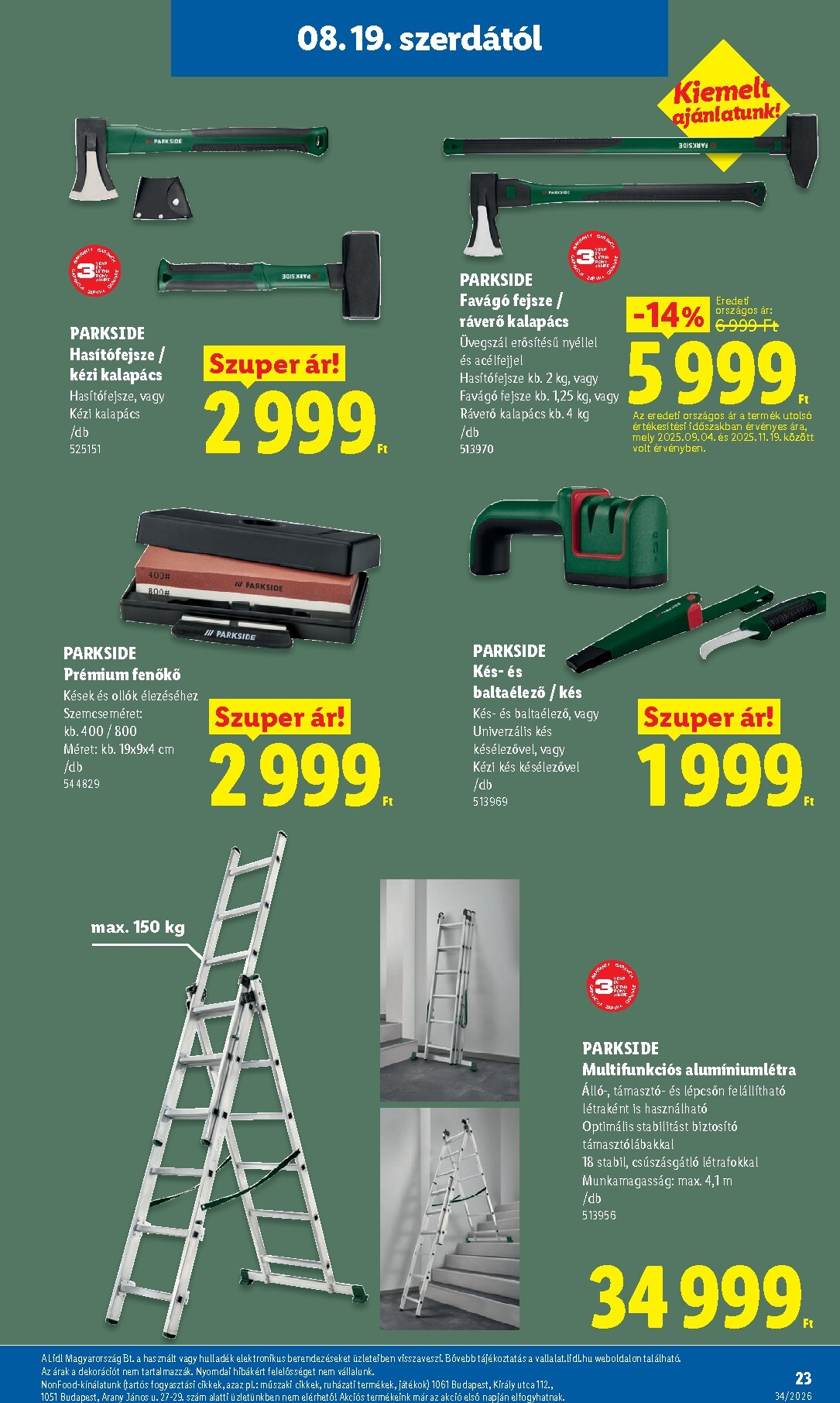 lidl - Lidl hirdetmény a következő hétre szerdától 2026.08.19.-tól szerdától 2026.08.26.-ig - page: 23