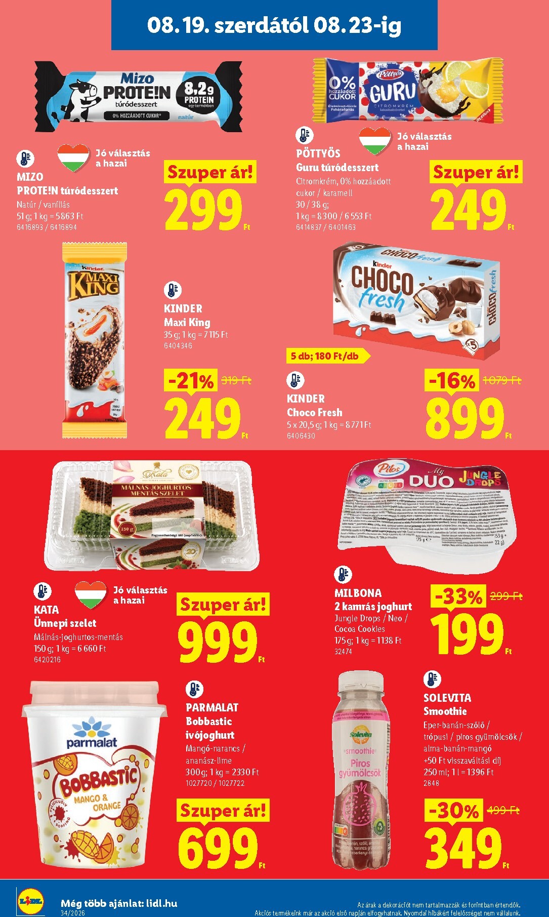 lidl - Lidl hirdetmény a következő hétre szerdától 2026.08.19.-tól szerdától 2026.08.26.-ig - page: 10
