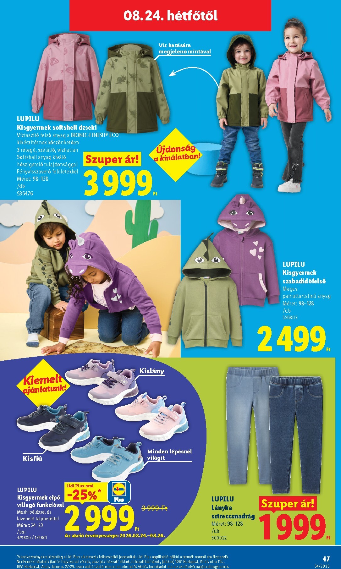 lidl - Lidl hirdetmény a következő hétre szerdától 2026.08.19.-tól szerdától 2026.08.26.-ig - page: 47