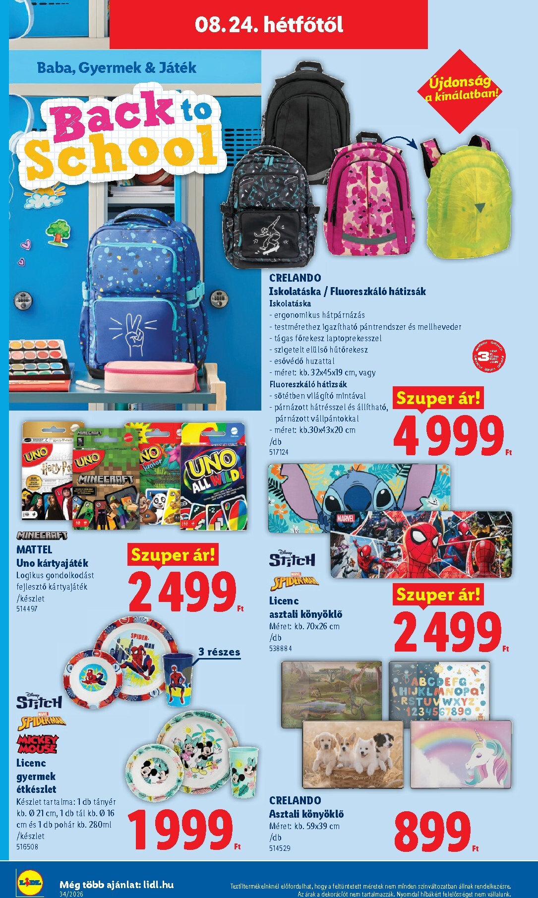 lidl - Lidl - Nonfood hirdetmény a következő hétre szerdától 2026.08.19.-tól szerdától 2026.08.26.-ig - page: 18