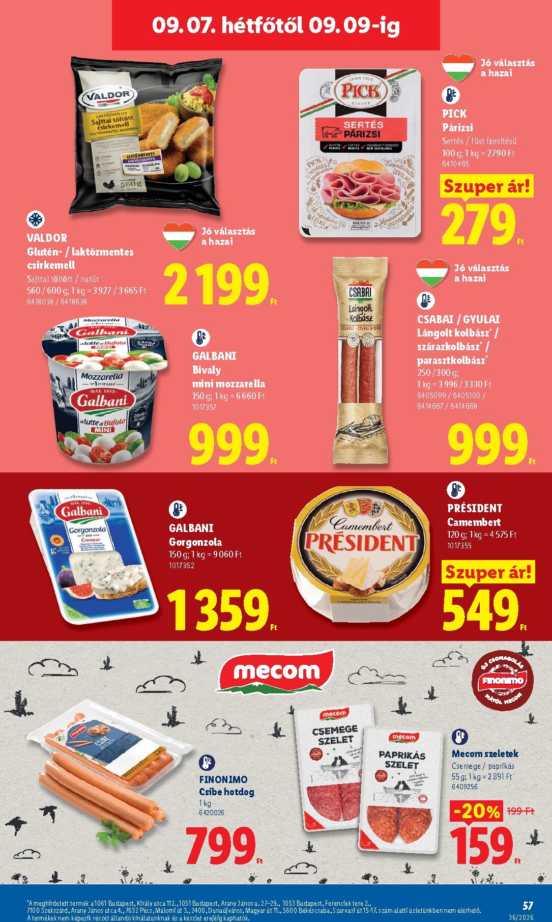 lidl - Lidl hirdetmény a következő hétre csütörtöktől 2026.09.03.-tól szerdától 2026.09.09.-ig - page: 57