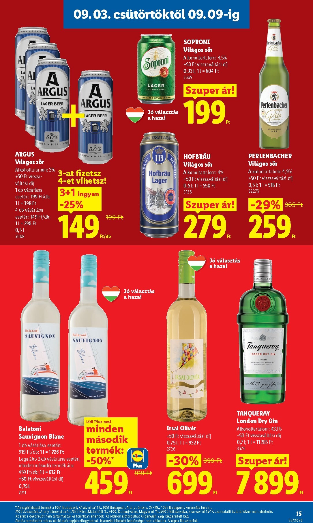 lidl - Lidl hirdetmény a következő hétre csütörtöktől 2026.09.03.-tól szerdától 2026.09.09.-ig - page: 15
