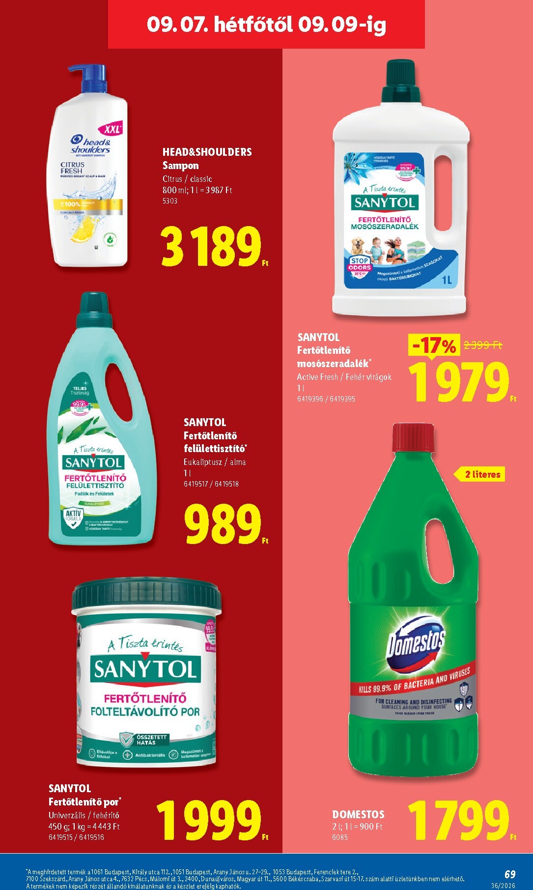 lidl - Lidl hirdetmény a következő hétre csütörtöktől 2026.09.03.-tól szerdától 2026.09.09.-ig - page: 69