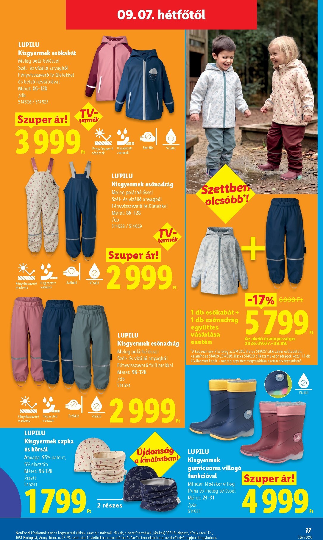 lidl - Lidl - Nonfood hirdetmény a következő hétre csütörtöktől 2026.09.03.-tól szerdától 2026.09.09.-ig - page: 15