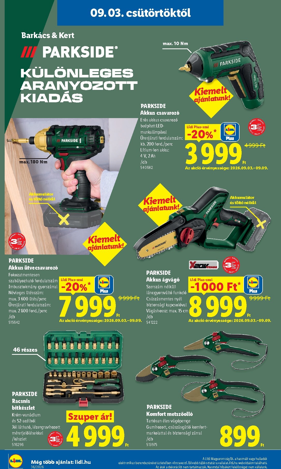 lidl - Lidl - Nonfood hirdetmény a következő hétre csütörtöktől 2026.09.03.-tól szerdától 2026.09.09.-ig - page: 4