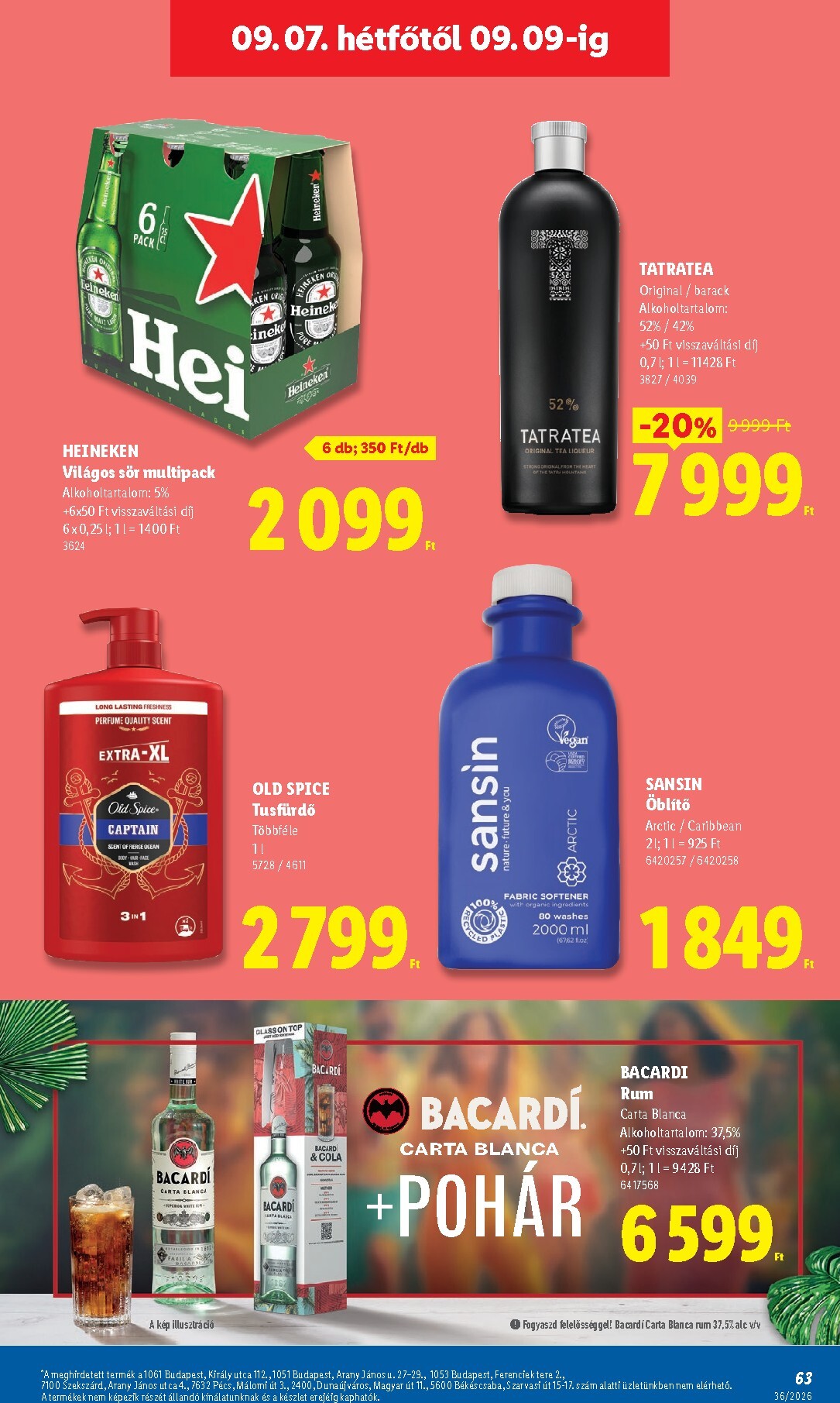 lidl - Aktuális Lidl szórólap érvényes csütörtöktől 2026.09.03.-től szerdától 2026.09.09.-ig - page: 63